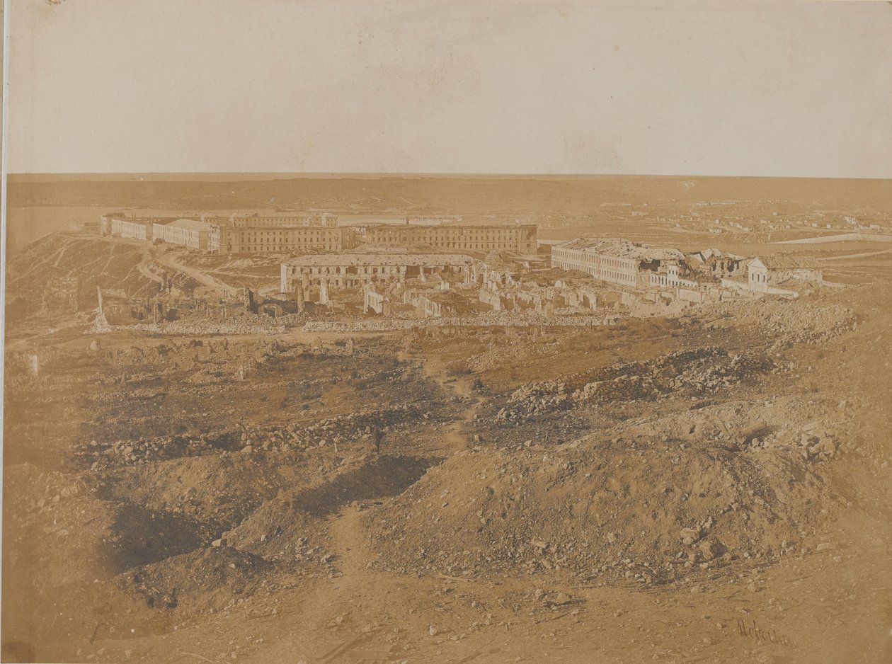 घेराबंदी के बाद द ग्रेट बैरक, 1855 द्वारा जेम्स रॉबर्टसन
