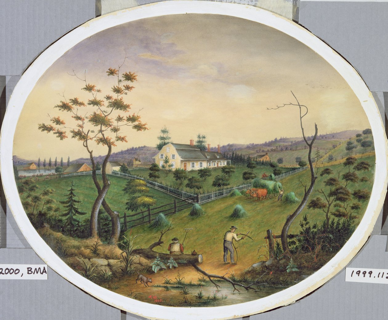 वैन ब्रंट होमस्टेड, c.1865 (wc पेपर पर) द्वारा जेम्स राइडर वैन ब्रंट
