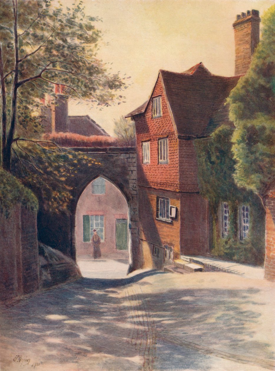 कैसल गेटवे एंड म्यूजियम, गिल्डफोर्ड, 1911, 1914 द्वारा जेम्स एस ओगिल्वी