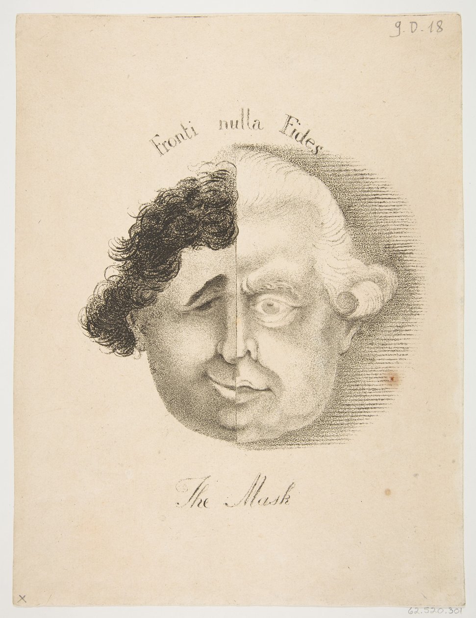 मुखौटा, 21 मई, 1783। द्वारा जेम्स सायर्स