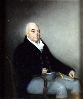 एक बुजुर्ग बैठे सज्जन का पोर्ट्रेट, c.1795 (कागज पर पेस्टल) द्वारा जेम्स शेरेंस