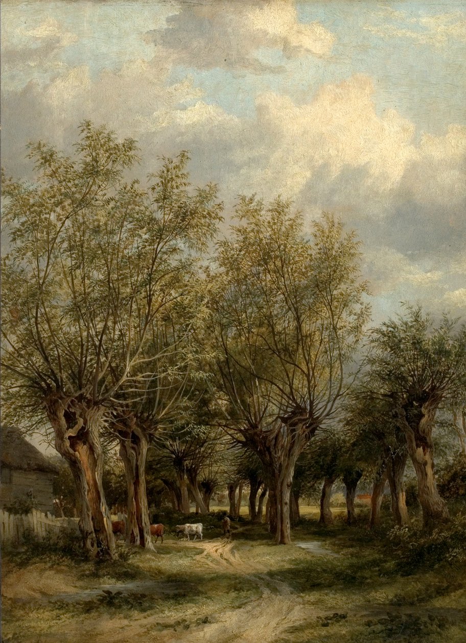 नॉरविच, नॉरफ़ॉक के पास एक लेन, c.1830 द्वारा जेम्स स्टार्क