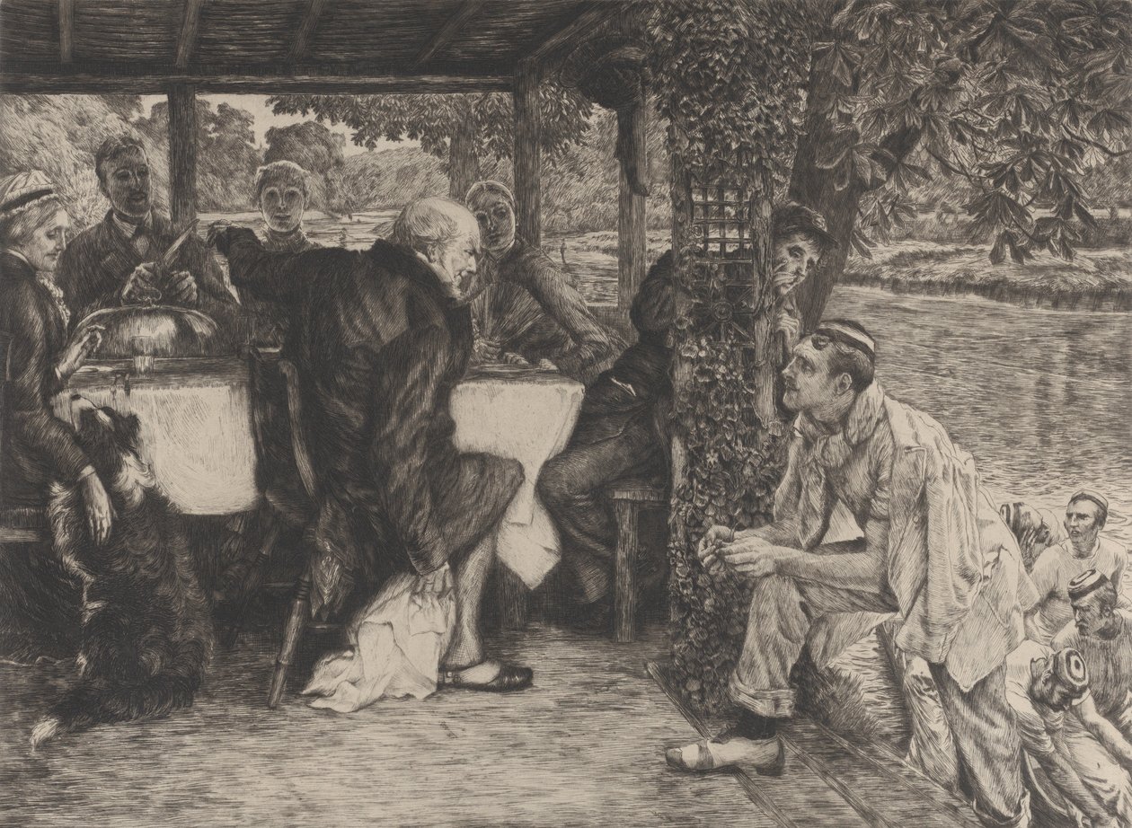 द पैरेबल ऑफ़ द प्रोडिगल सोन, नंबर IV: द फटा हुआ बछड़ा, 1882। द्वारा जेम्स टिसोट