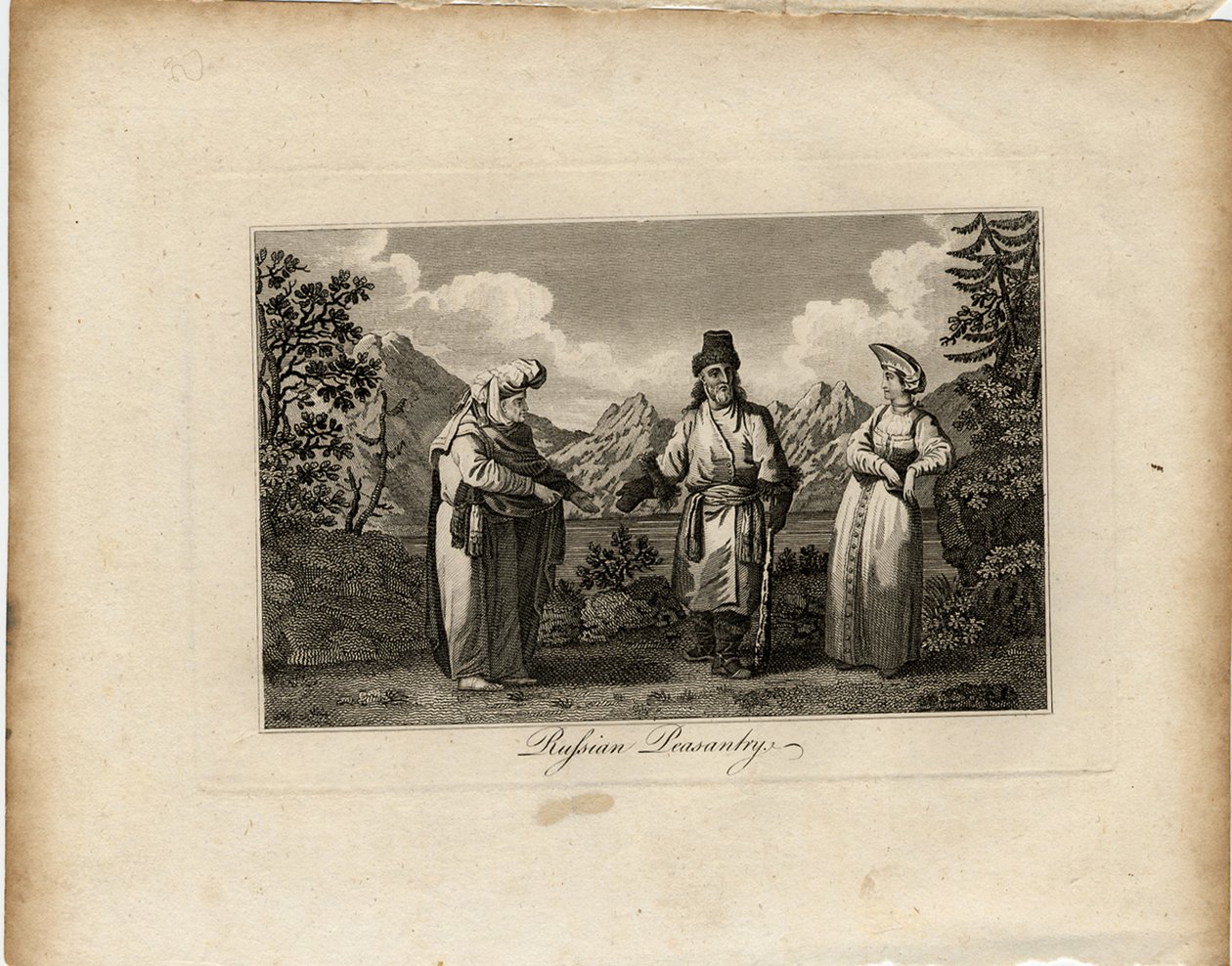 रूसी किसान कपड़े, सीए 1775 द्वारा जेम्स टके