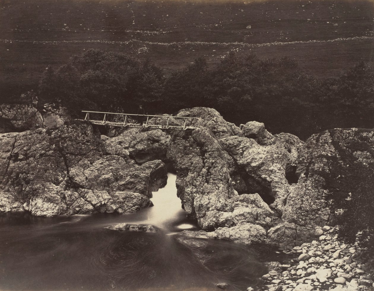 वन लॉज, 1871 के पास शेफर्ड ब्रिज। द्वारा जेम्स वेलेंटाइन