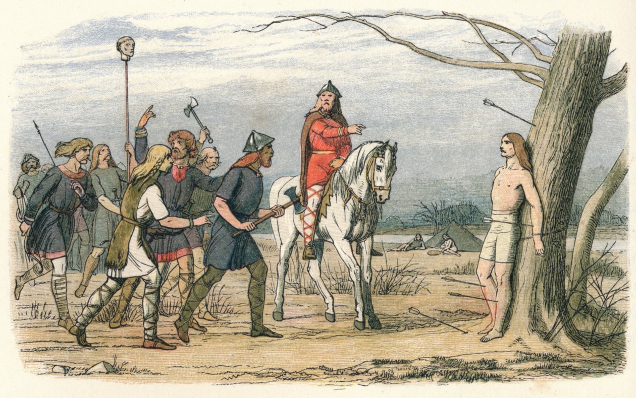 एडमंड, किंग ऑफ ईस्ट एंग्लिया, डेंस द्वारा मार डाला गया, 9 वीं शताब्दी 1864 द्वारा जेम्स विलियम एडमंड डॉयल
