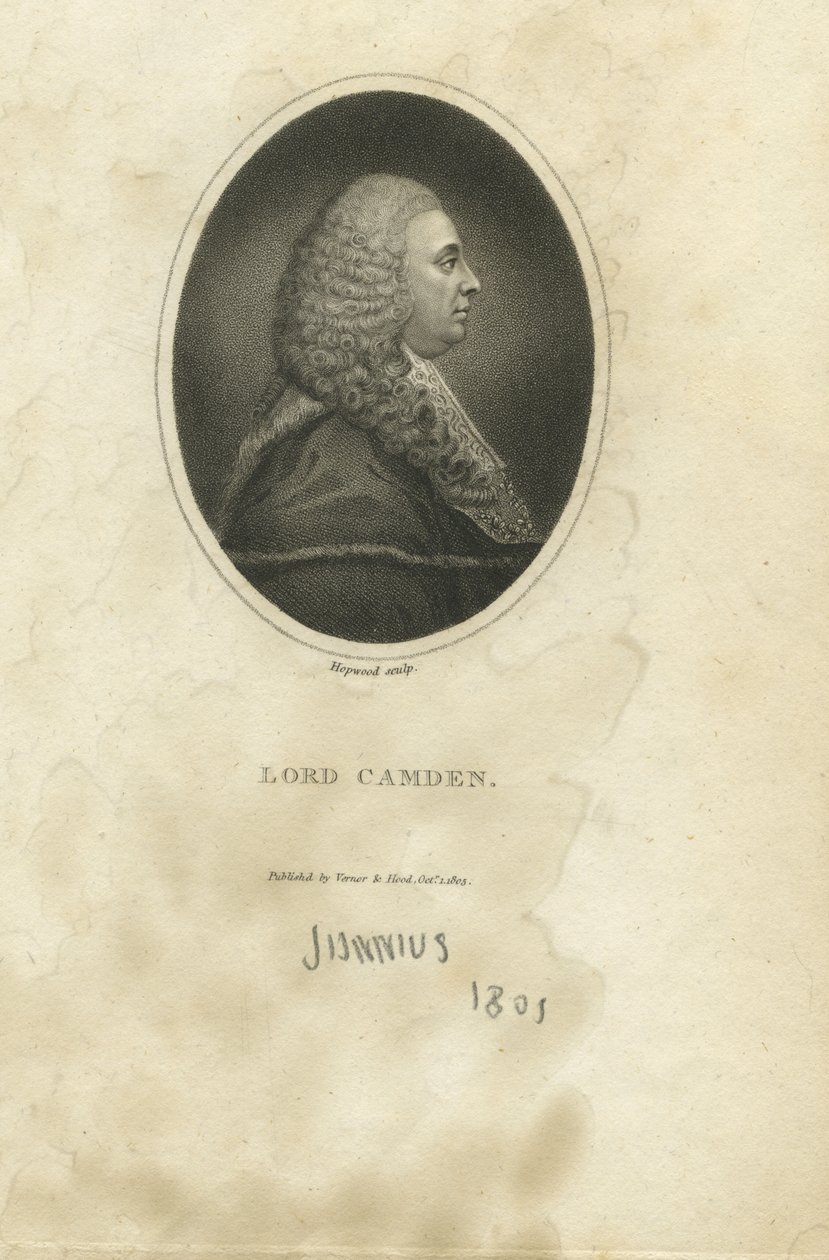जॉन जेफ्रीस प्रैट, प्रथम मार्केस कैमडेन, 1805 द्वारा जेम्स, एल्डर हॉपवुड