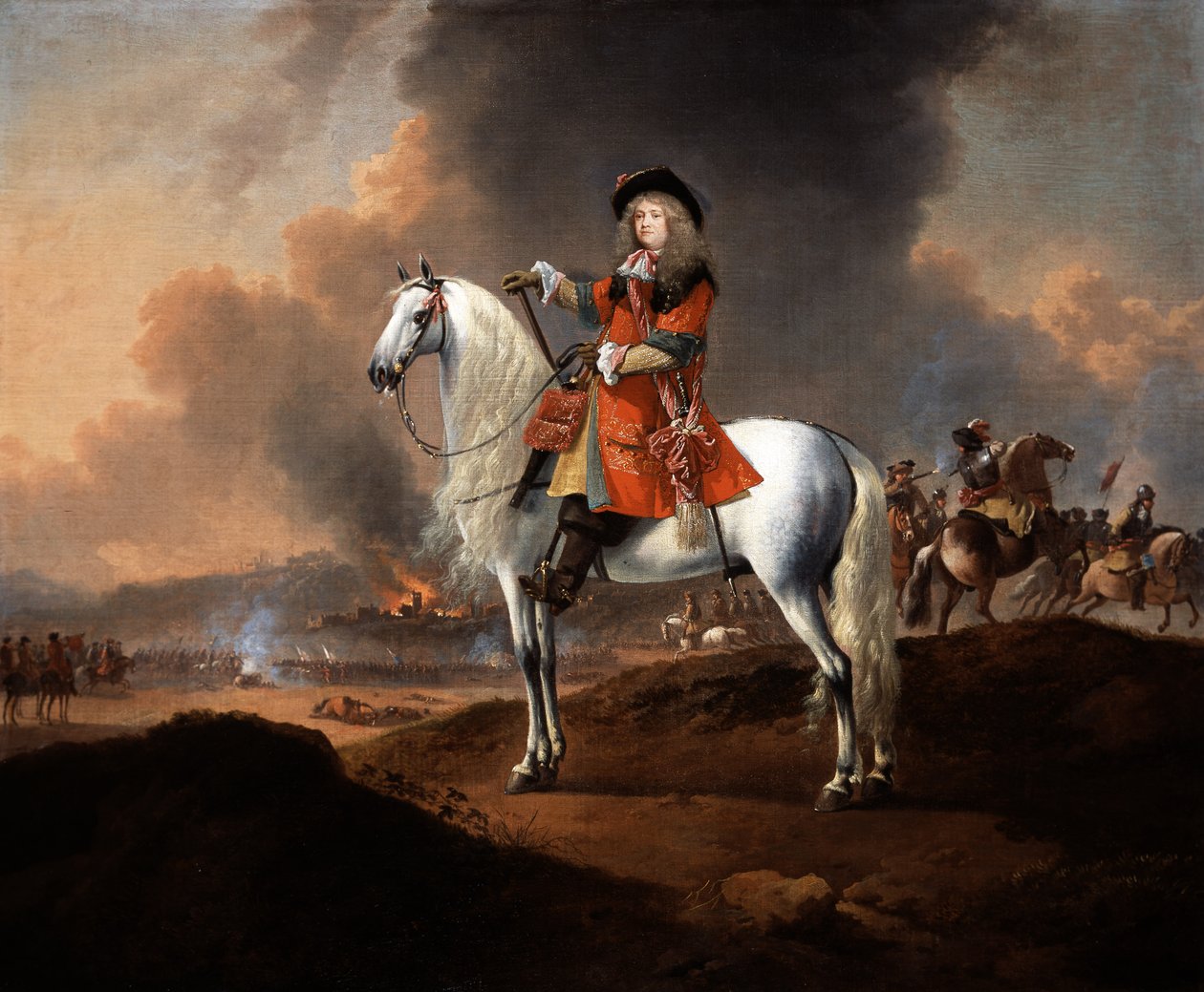 लेफ्टिनेंट-कर्नल Randolph Egerton MP (d.1681) किंग्स ट्रूप ऑफ हॉर्स गार्ड्स, c.1672 द्वारा जन व्याक