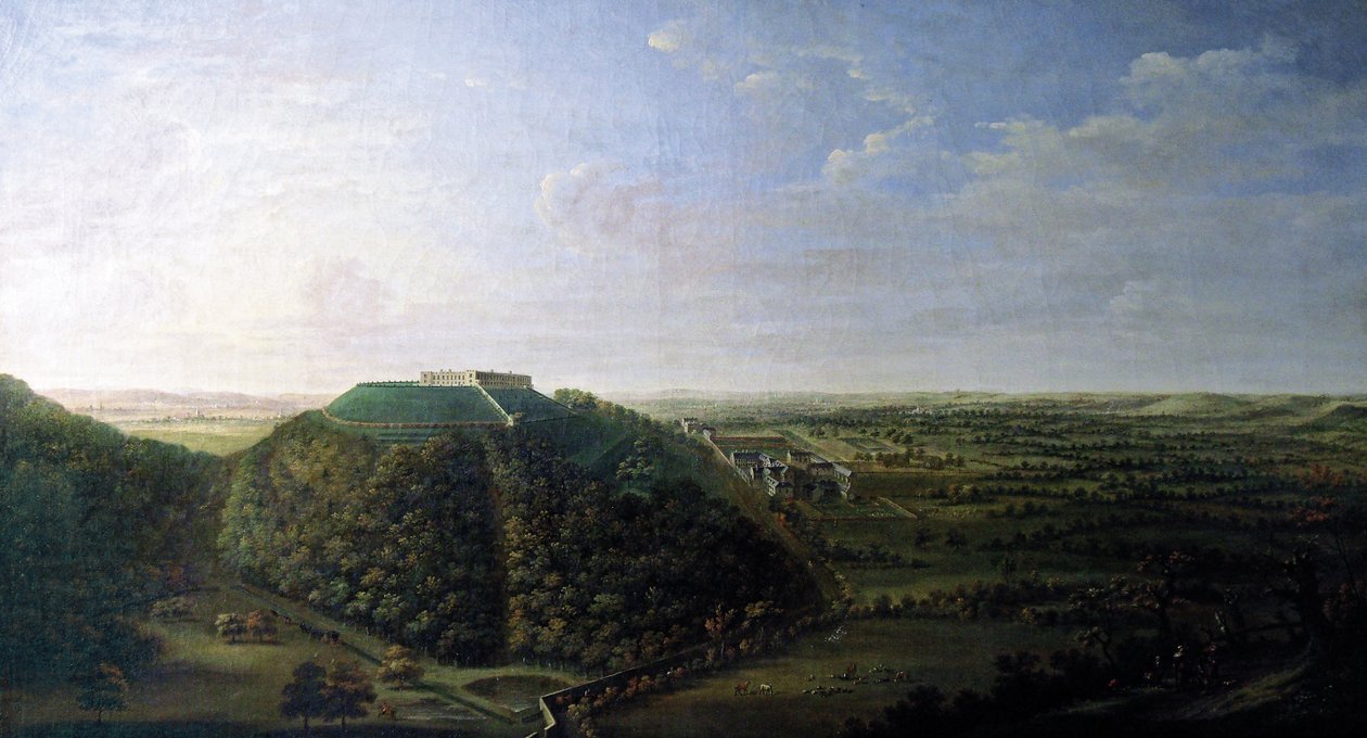 बेलवोइर कैसल का दृश्य, 1744 द्वारा यंगर ग्रिफियर