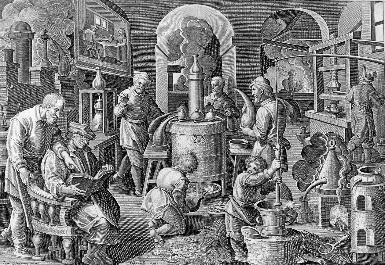 फिलिप नोवेल द्वारा उत्कीर्ण &39;नोवा रेपर्टा&39; से प्लेट 7, c.1580-1605 द्वारा जन वैन डर स्ट्रेट