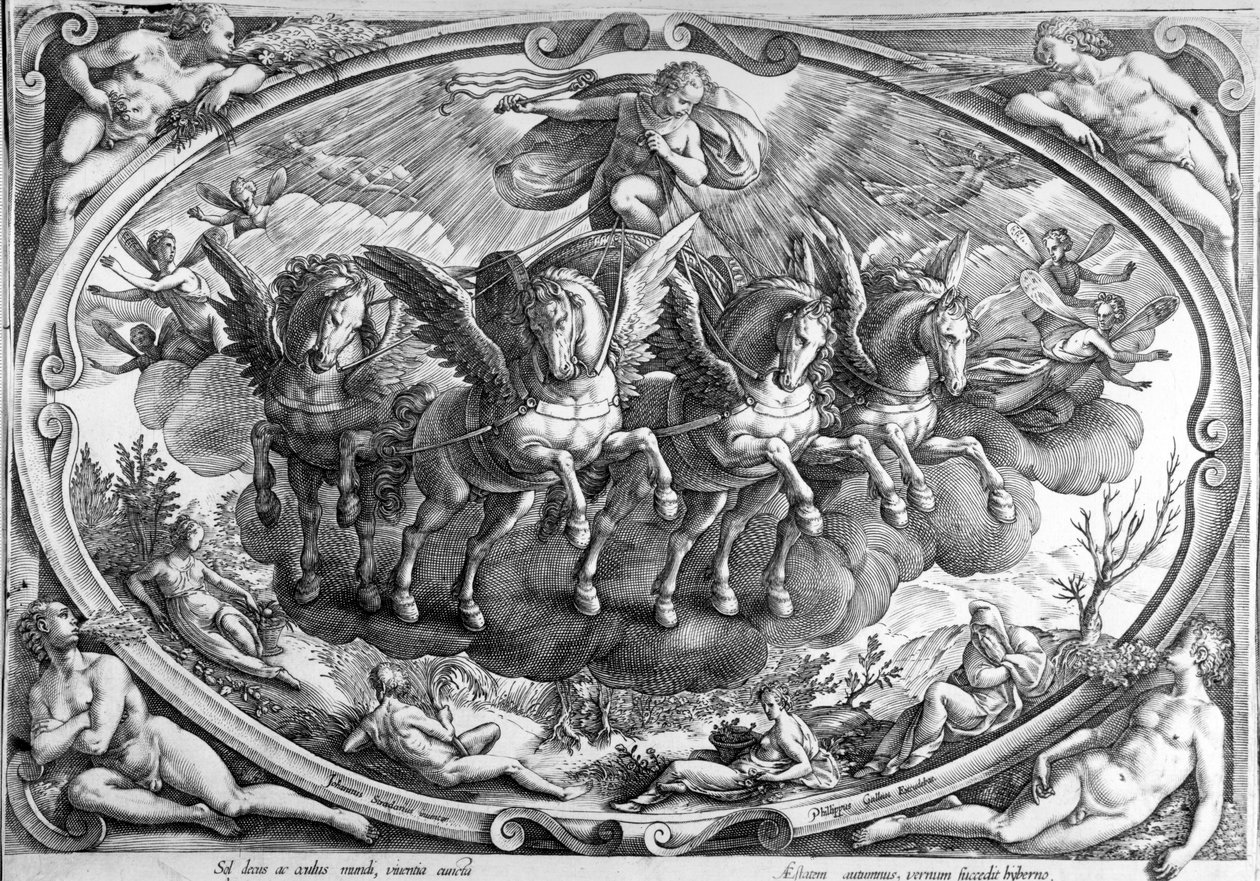 फिलिप गाले द्वारा उत्कीर्ण चार सत्रों, c.1580 द्वारा जन वैन डर स्ट्रेट