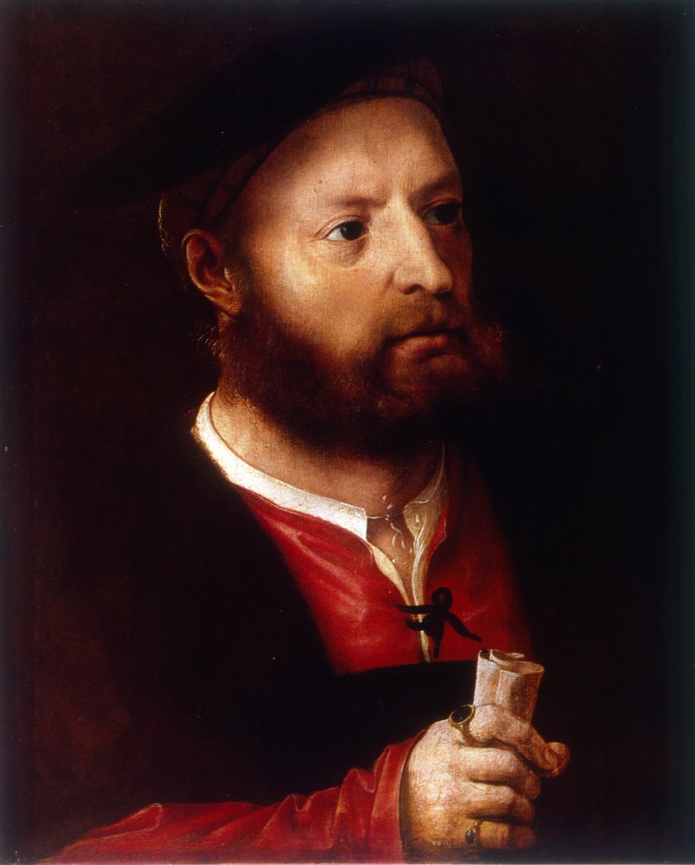 एक आदमी का पोर्ट्रेट (पेंटिंग) द्वारा Jan (c.1472-c.1533) Gossaert