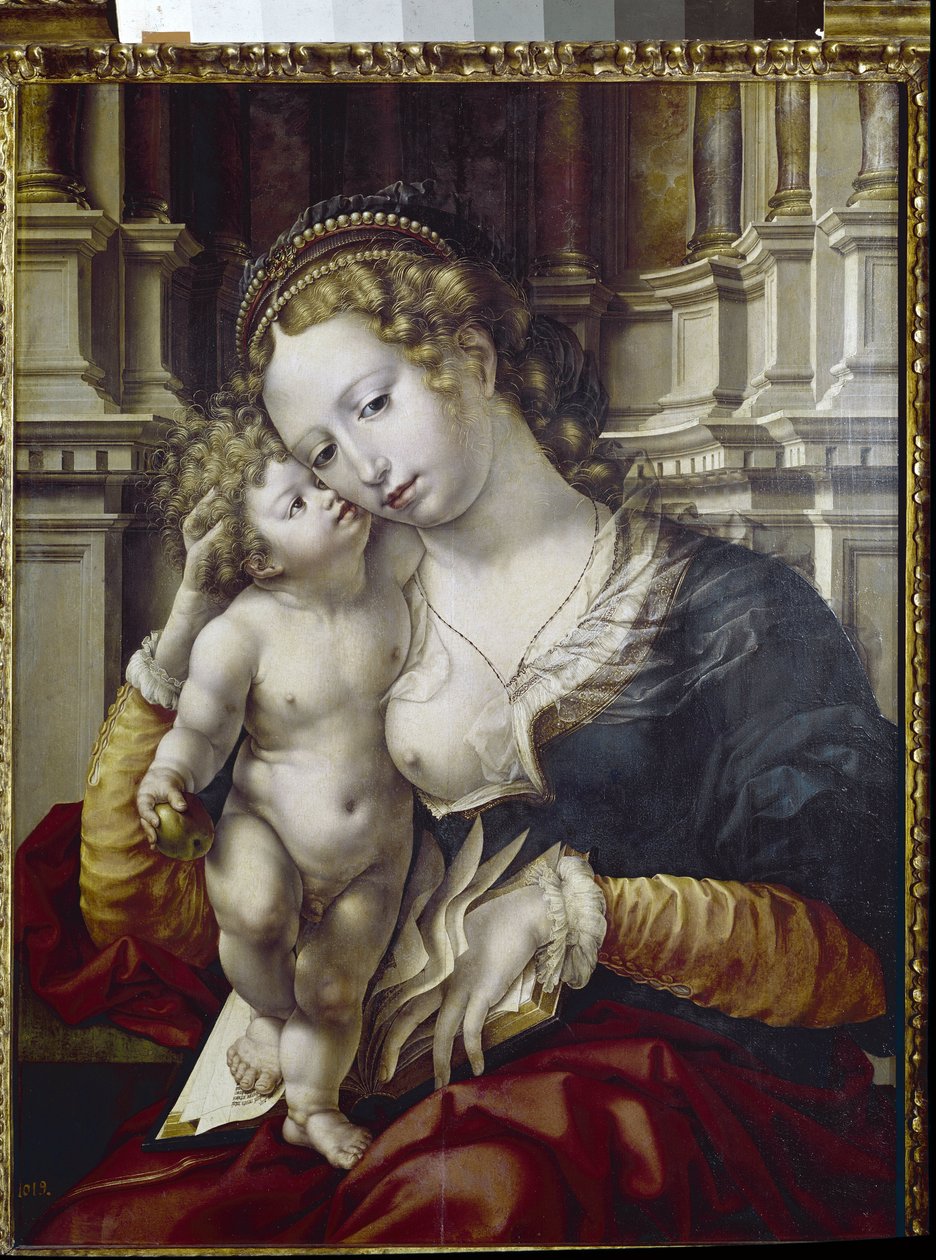 वर्जिन एंड चाइल्ड (पैनल पर तेल द्वारा Jan (c.1472-c.1533) Gossaert