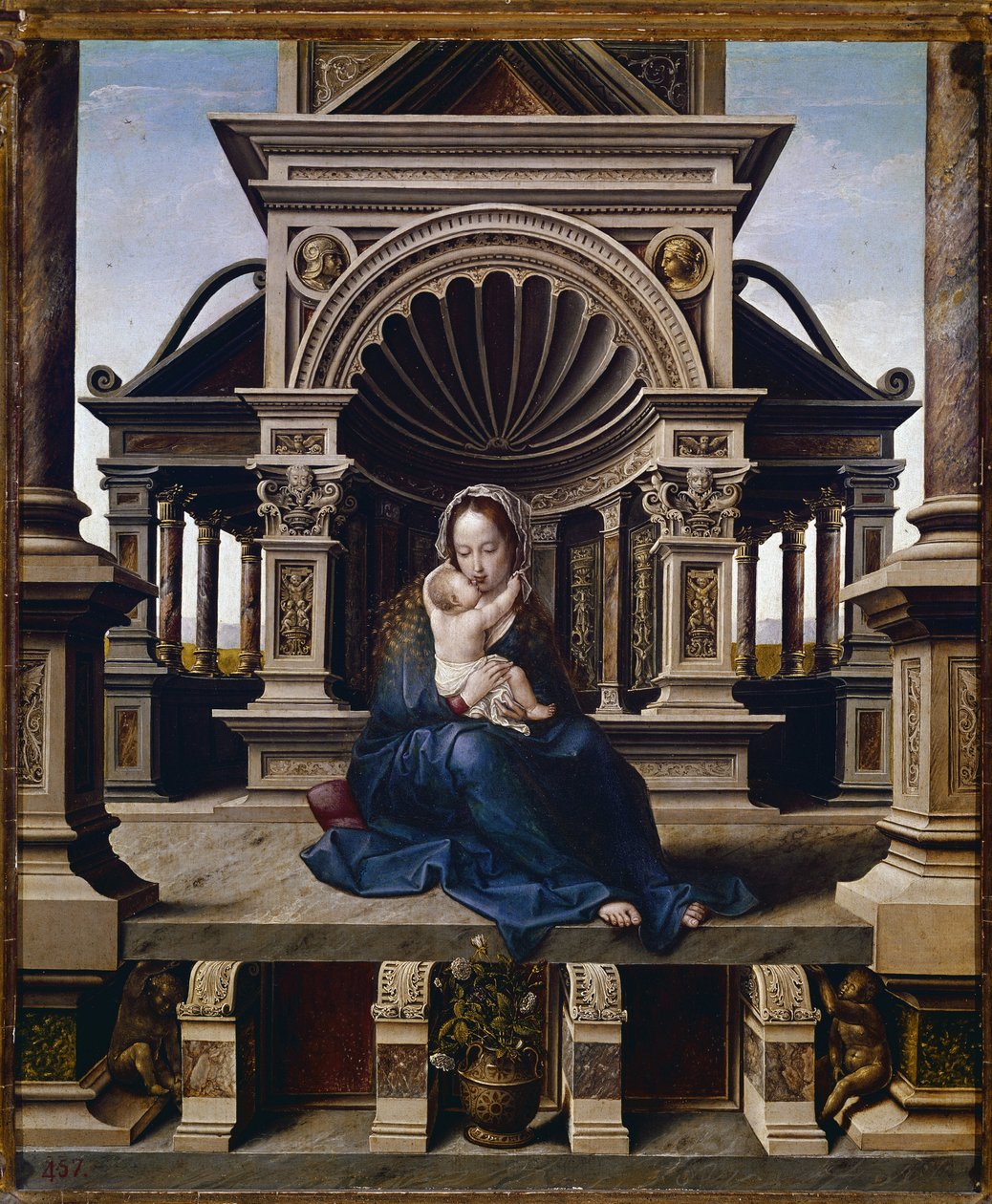 लोवेन का वर्जिन (पैनल पर तेल, c.1520) द्वारा Jan (c.1472-c.1533) Gossaert