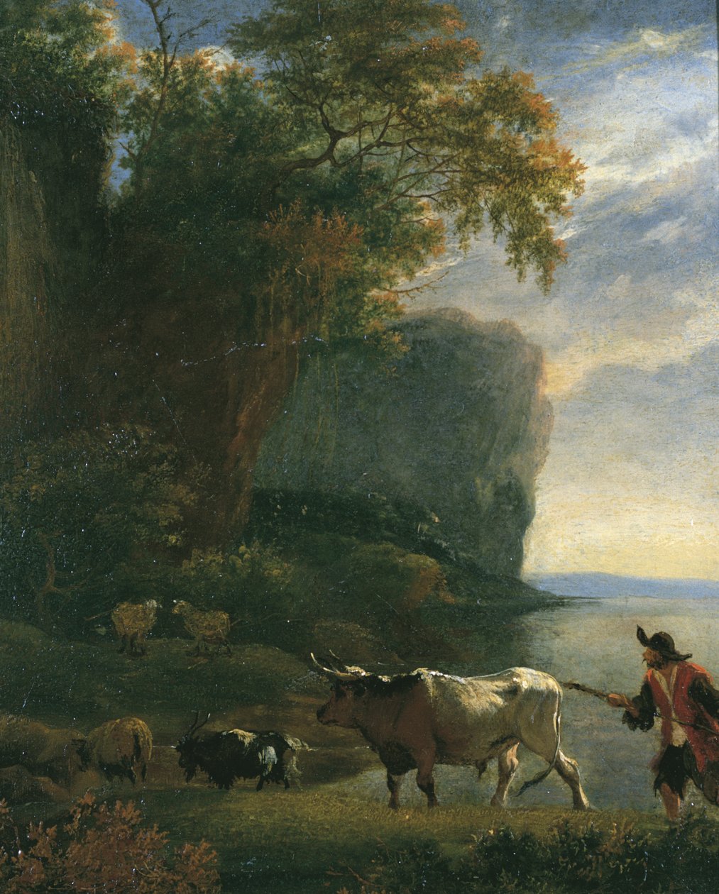 Drover के साथ लैंडस्केप, c.1640s द्वारा जान एसेलिजेन