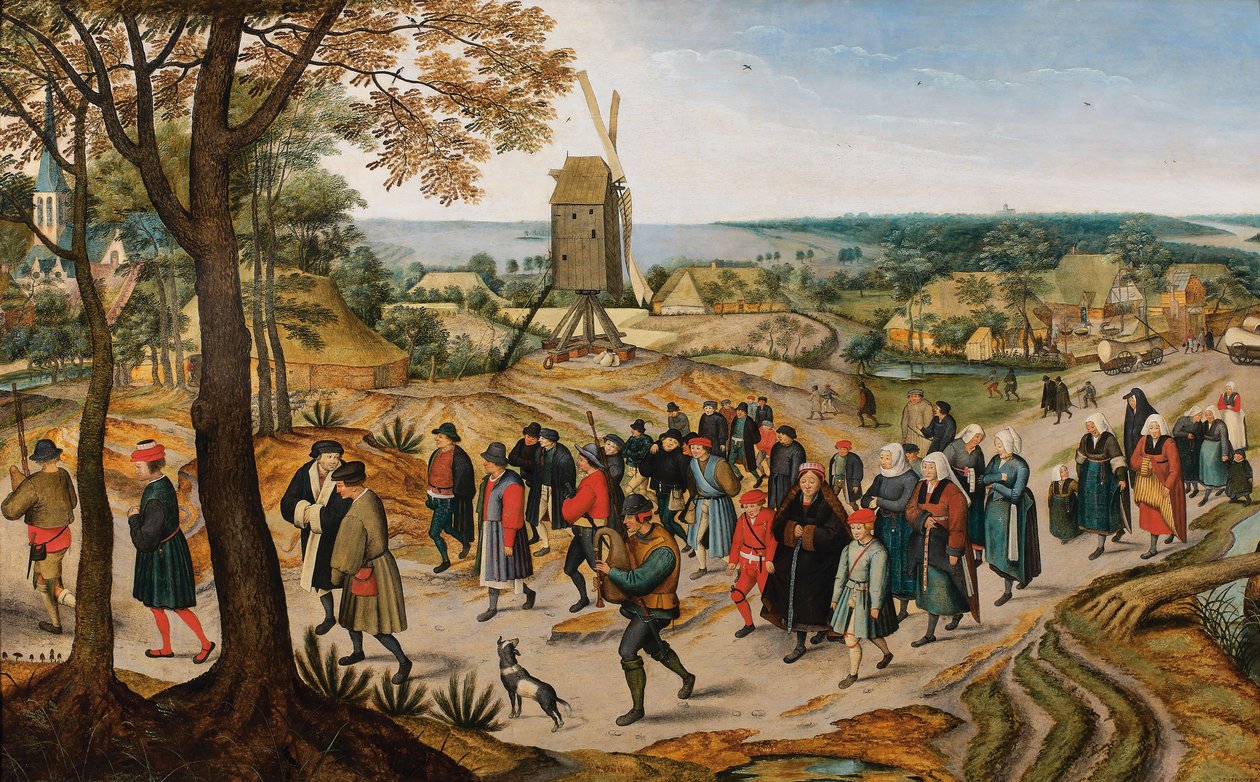 शादी की बारात, 1627। द्वारा जान ब्रूघेल द यंगर