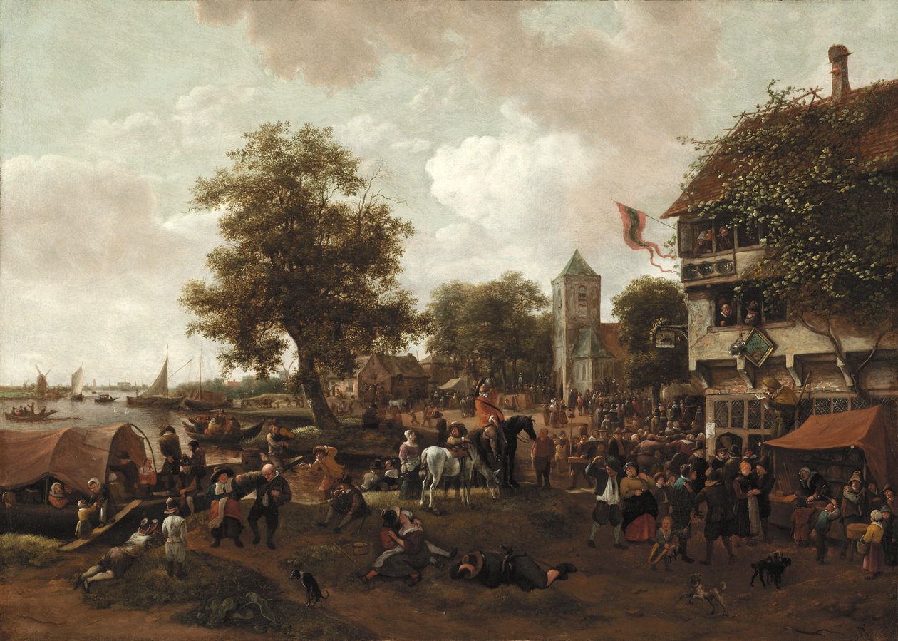 Oststgeest पर मेला, c.165560 द्वारा जान हविक्ज़ून स्टीन