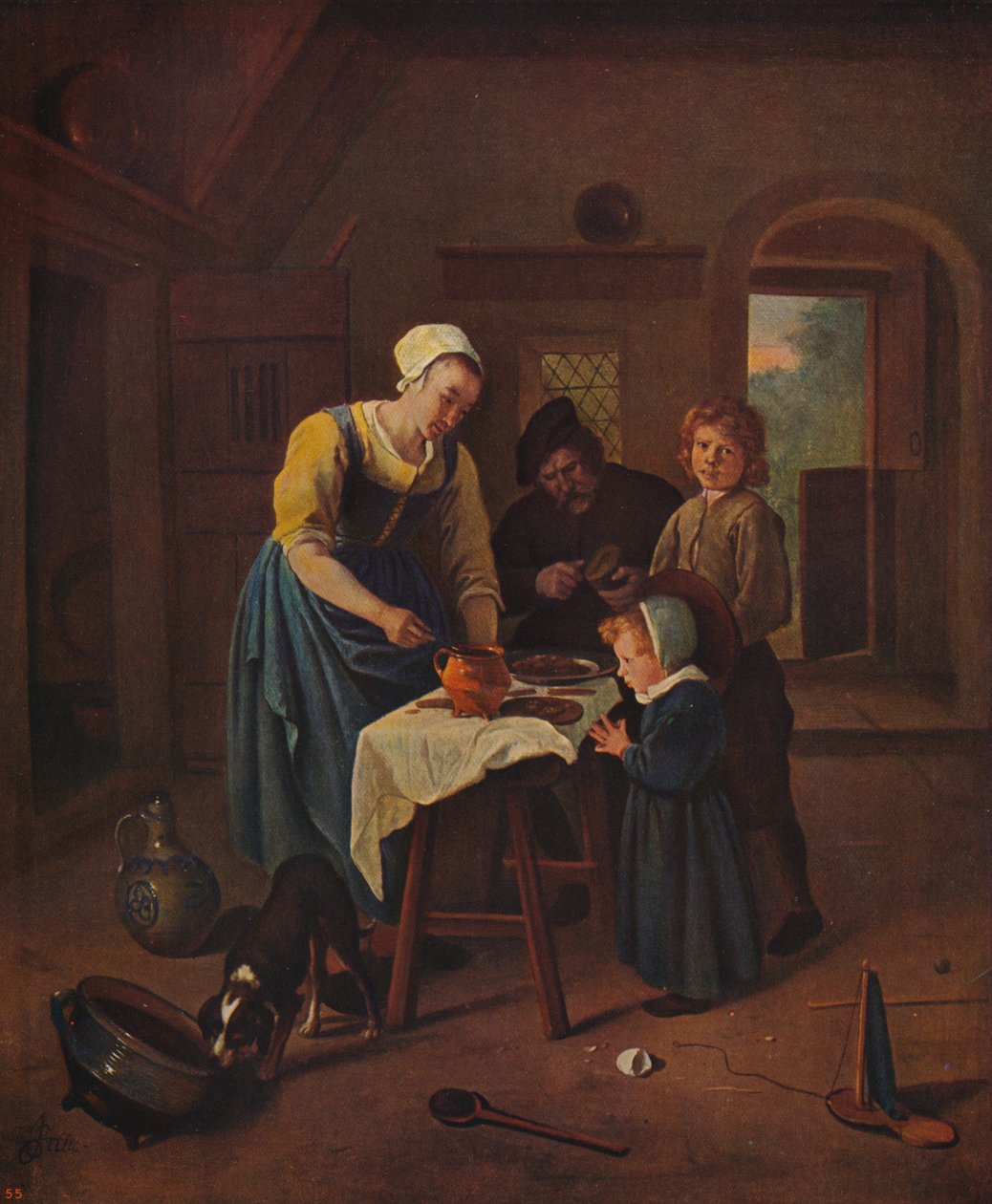 'ग्रेस बिफोर मीट', c1665, c1915' द्वारा जान स्टीन