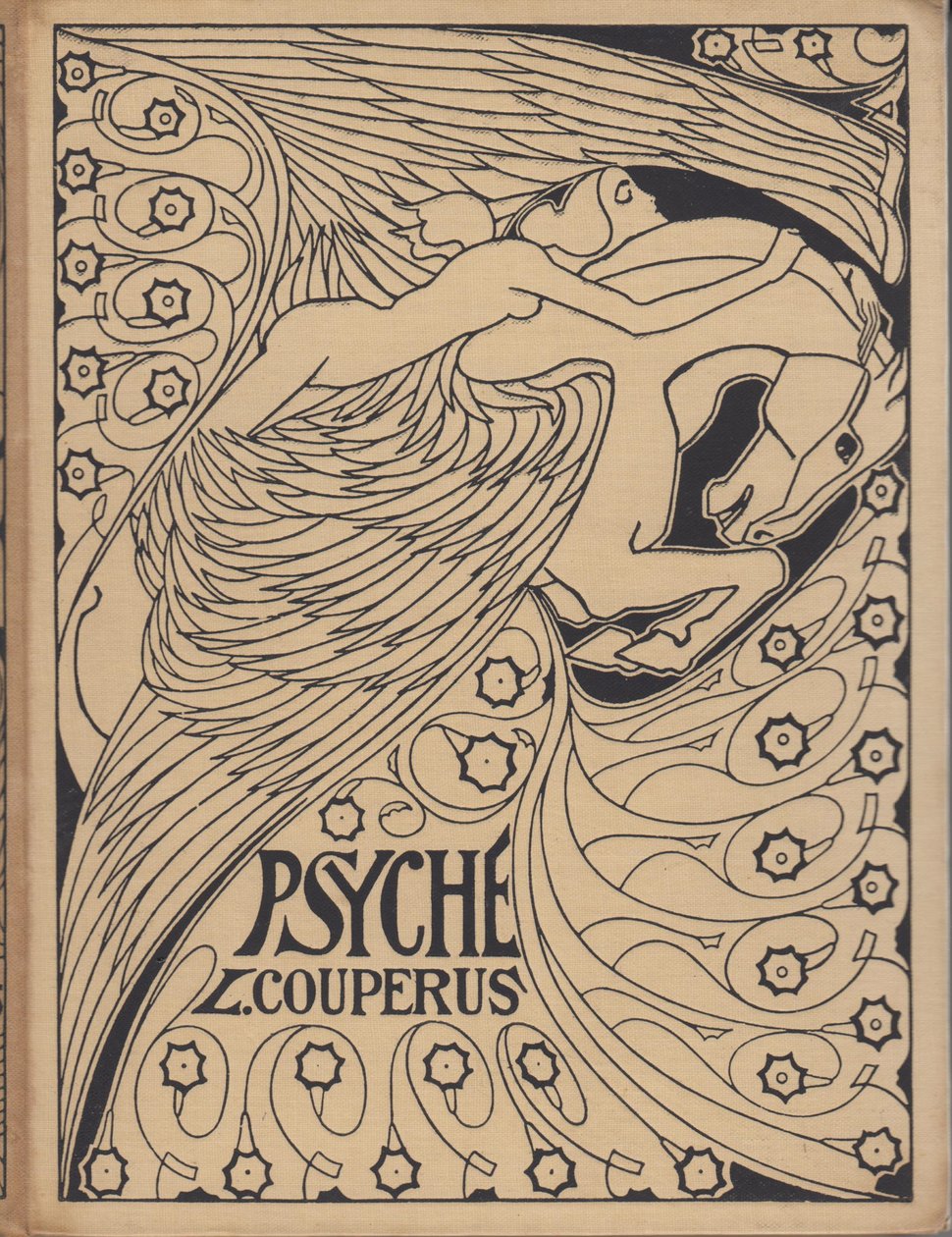 कवर डिजाइन Psyche by Louis Couperus, 1898। द्वारा जान तूरोप