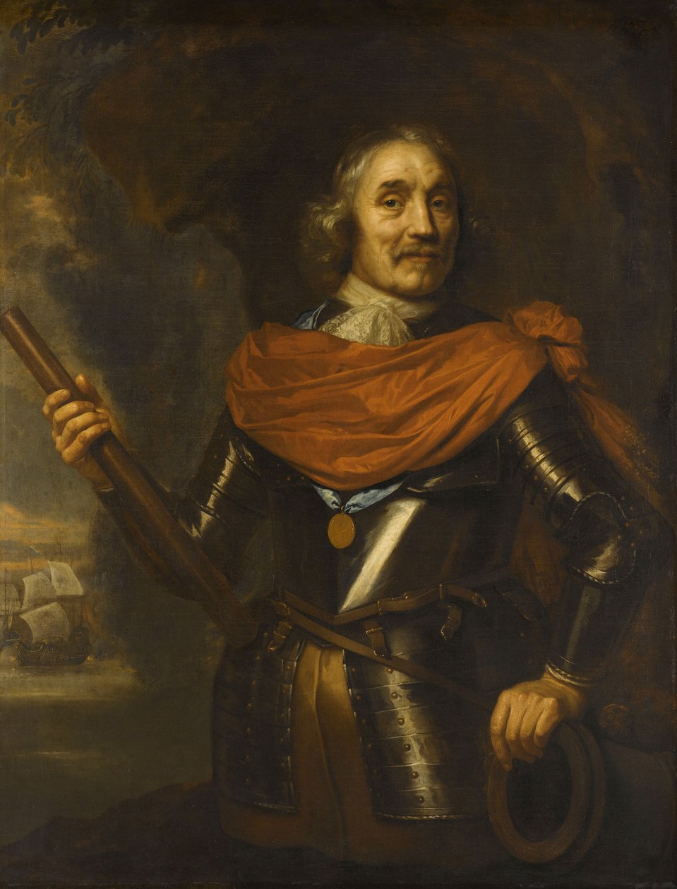 मेर्टन हार्पर्ट्ज़ ट्रॉम्प (1597-1653), वाइस एडमिरल द्वारा जन एल्डर लिवेन्स