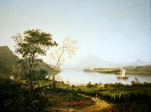 Loch Awe, Argyllshire (कैनवास पर तेल) द्वारा जेन नस्मिथ