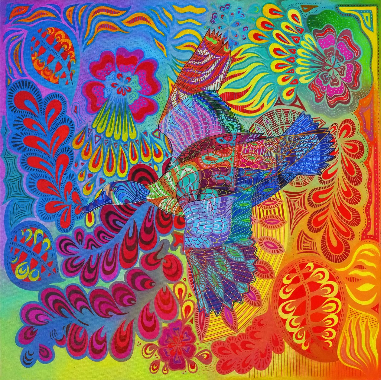 फ्लाइंग डक, 2013, द्वारा जेन टैटर्सफ़ील्ड