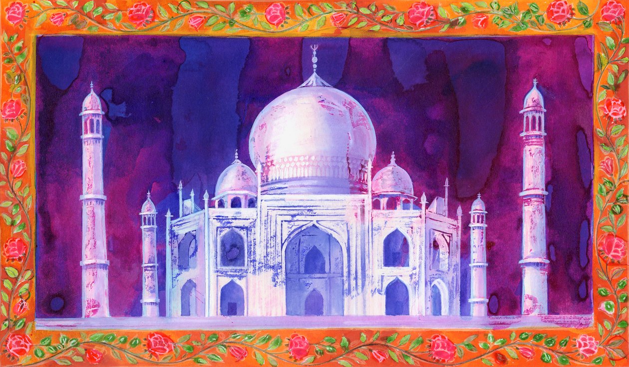ताज महल, 1998, (स्याही और गौचे) द्वारा जेन टैटर्सफ़ील्ड