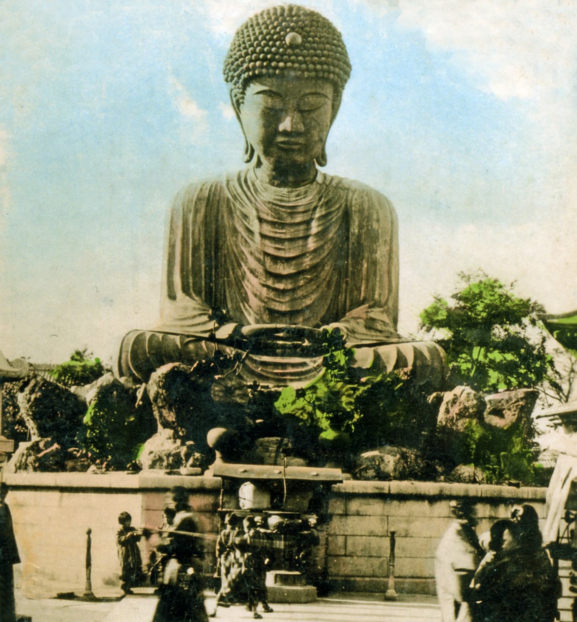 बुद्ध, कोबे, c.1900 (एल्बम फ़ोटो) द्वारा जापानी फोटोग्राफर