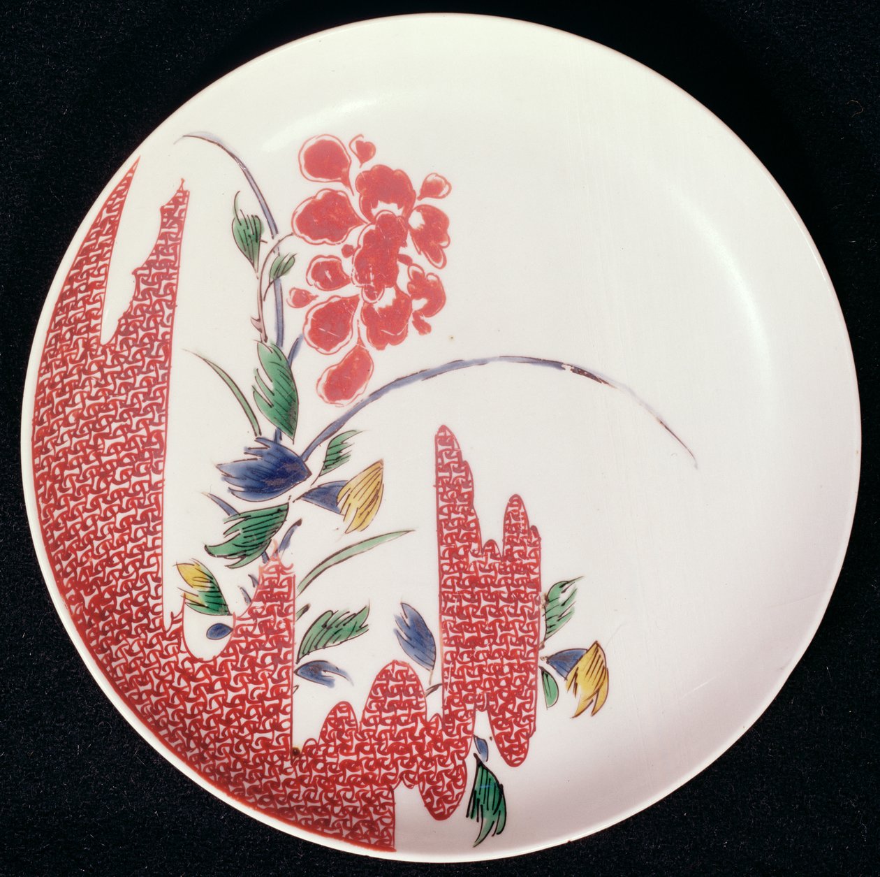 नबेशिमा प्लेट, c.1716-35 (चीनी मिट्टी के बरतन) द्वारा जापानी स्कूल