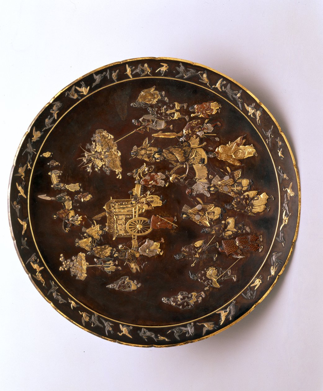 चार्जर, c.1885 (कांस्य, चांदी, तांबा और गिल्ट) द्वारा जापानी स्कूल