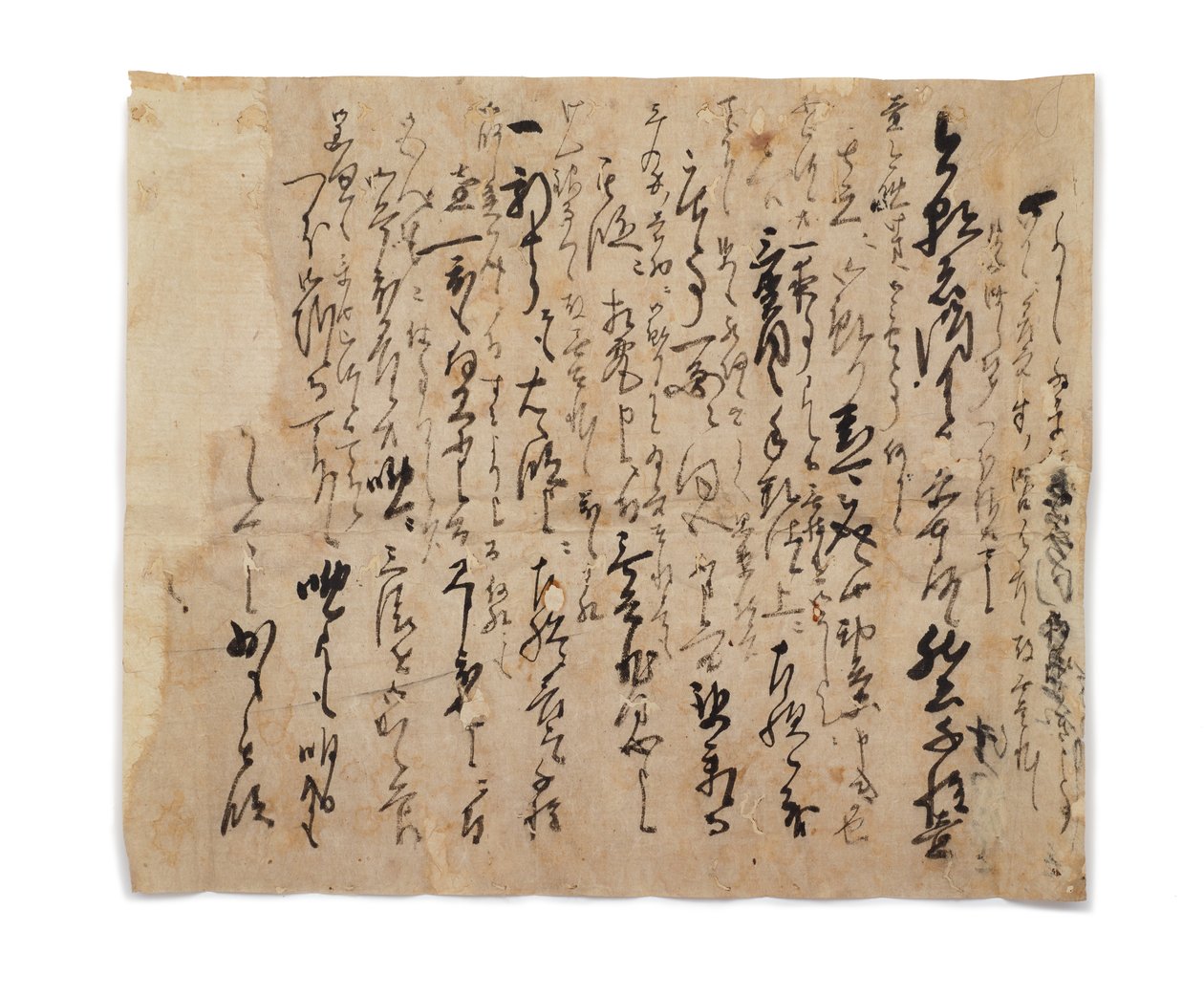 त्सुदा श आई से हसेगावा गोही का पत्र, c.1633-1643 द्वारा जापानी स्कूल