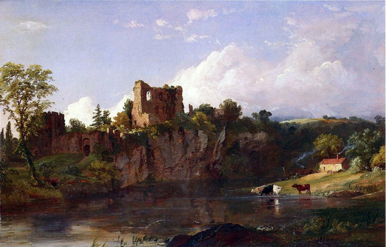 चेपस्टो कैसल, Wye पर, 1854 द्वारा जैस्पर फ्रांसिस क्रॉसे