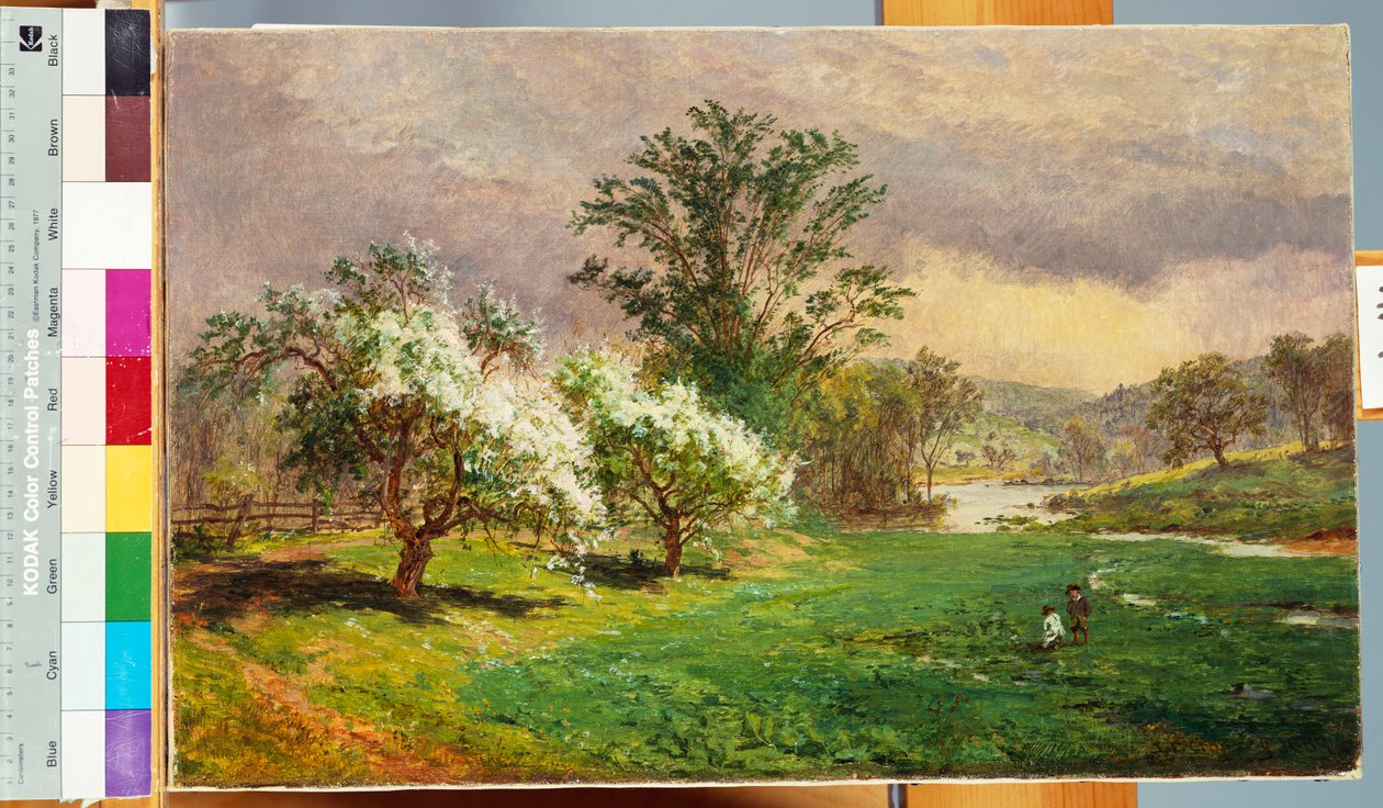 ऐप्पल ब्लॉसम टाइम, 1899 द्वारा जैस्पर फ्रांसिस क्रॉसे
