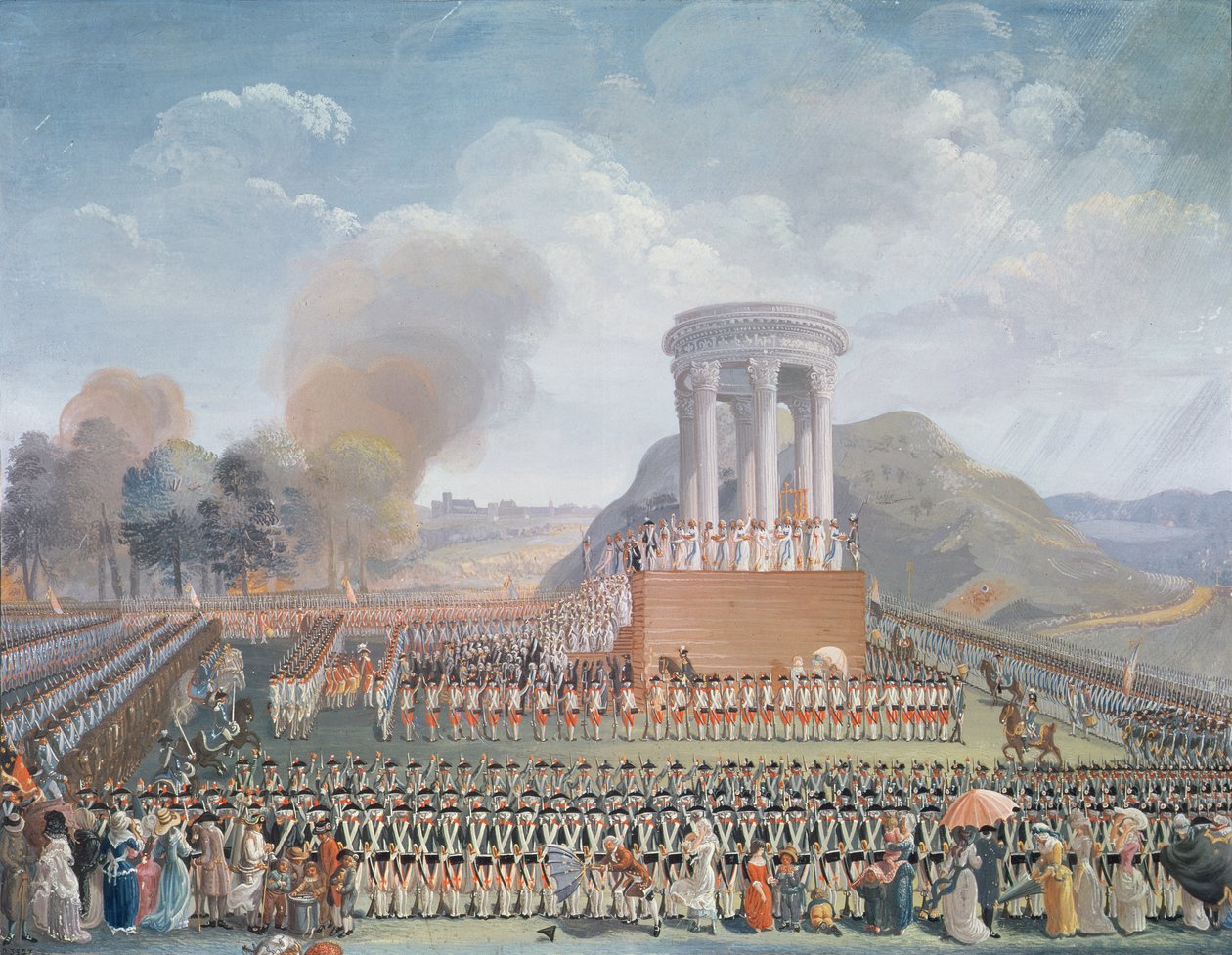 14 जुलाई 1790 को फेडरेशन का महोत्सव द्वारा जीन एलेक्सिस कॉर्नू