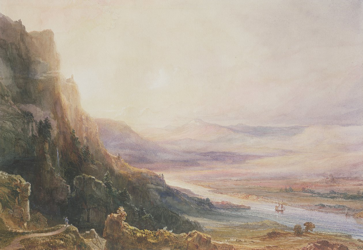 पर्थ लैंडस्केप, 1850 द्वारा जीन एंटोनी थिओडोर गुडिन
