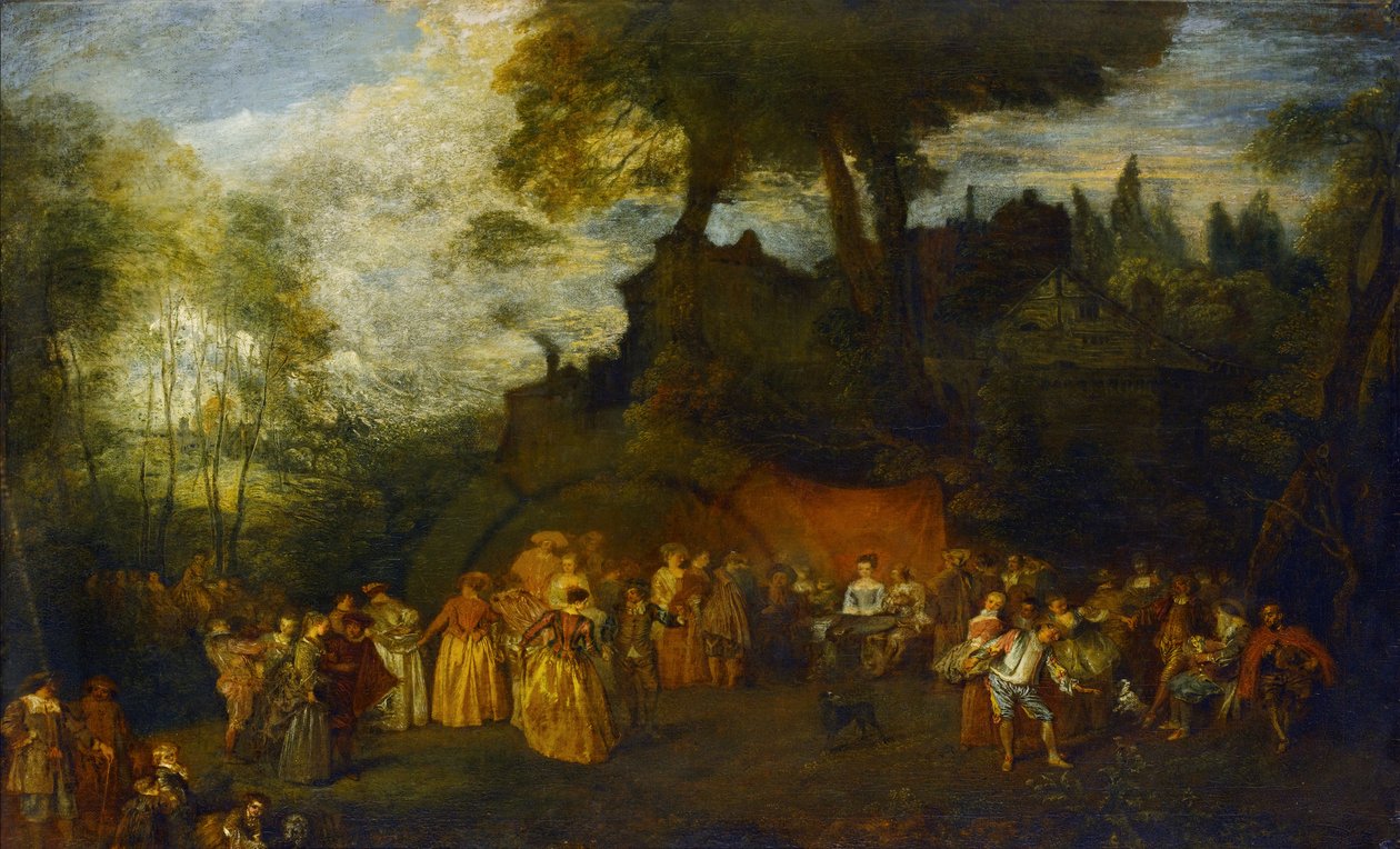 द वेडिंग, c.1712-16 द्वारा जीन एंटोनी वट्टू