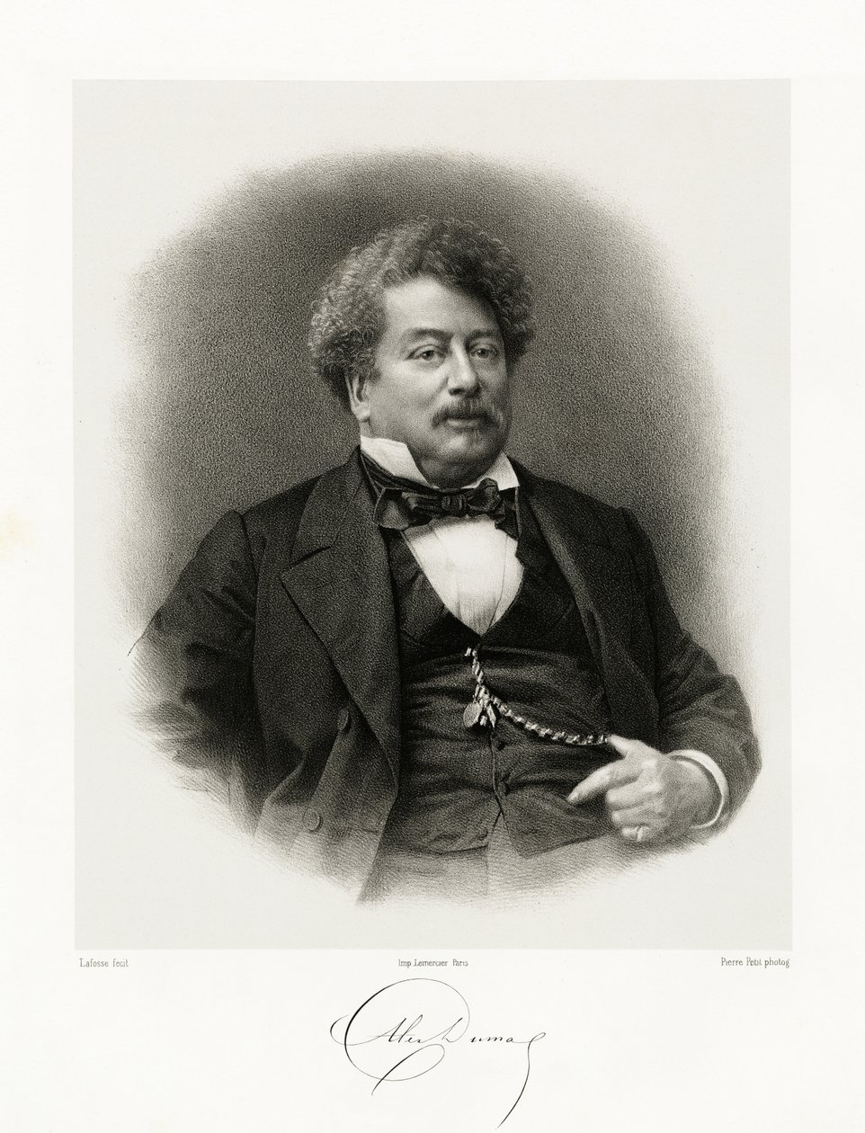 एलेक्जेंडर डुमास, 1865-66 द्वारा जीन बैप्टिस्ट एडोल्फ लफोस