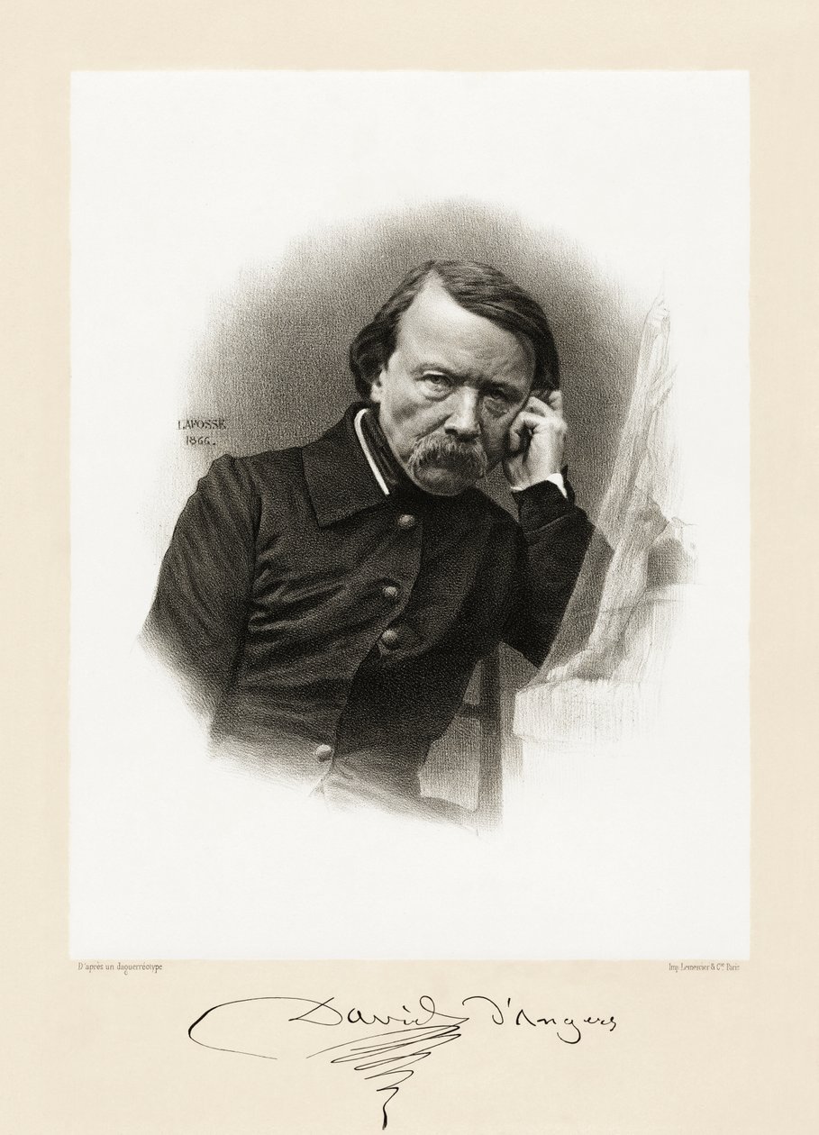 पियरे जीन डेविड, 1865-66 द्वारा जीन बैप्टिस्ट एडोल्फ लफोस