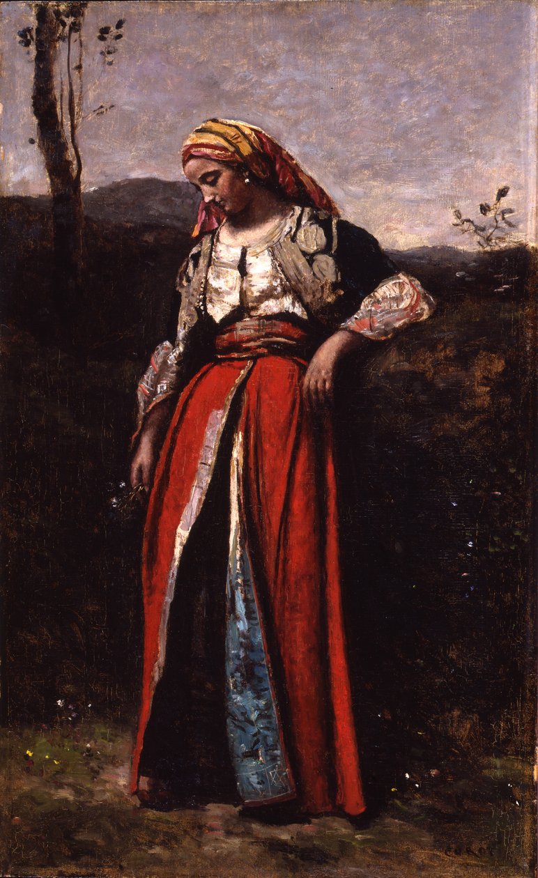 Mlle Dobigny, 1865-70 का चित्र द्वारा जीन बैप्टिस्ट केमिली कोरोट