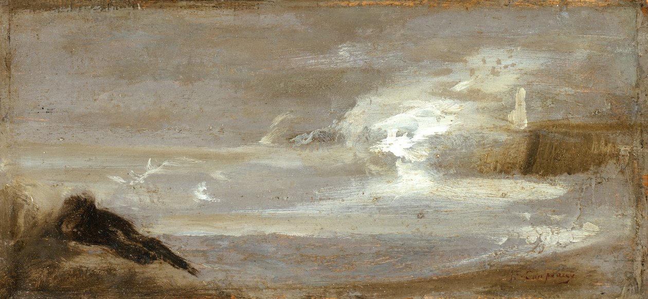 सीस्केप, c.1850-60 द्वारा जीन बैप्टिस्ट कारपो