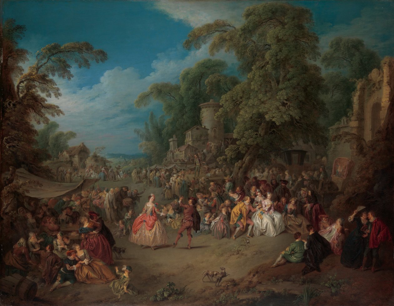 बेजोंस का मेला, c.1733 द्वारा जीन बैप्टिस्ट जोसेफ पिट