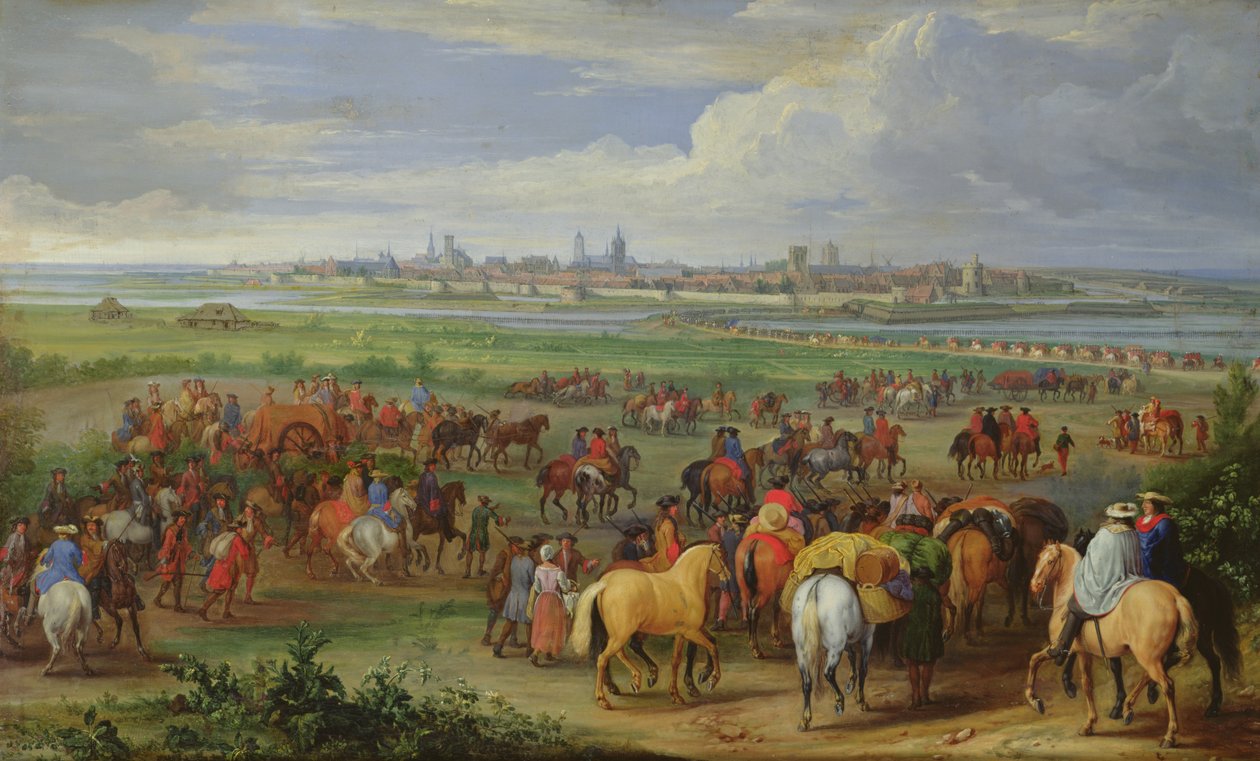 1678 में Ypres में फ्रांसीसी सेना का प्रवेश द्वारा जीन बैप्टिस्ट मार्टिन
