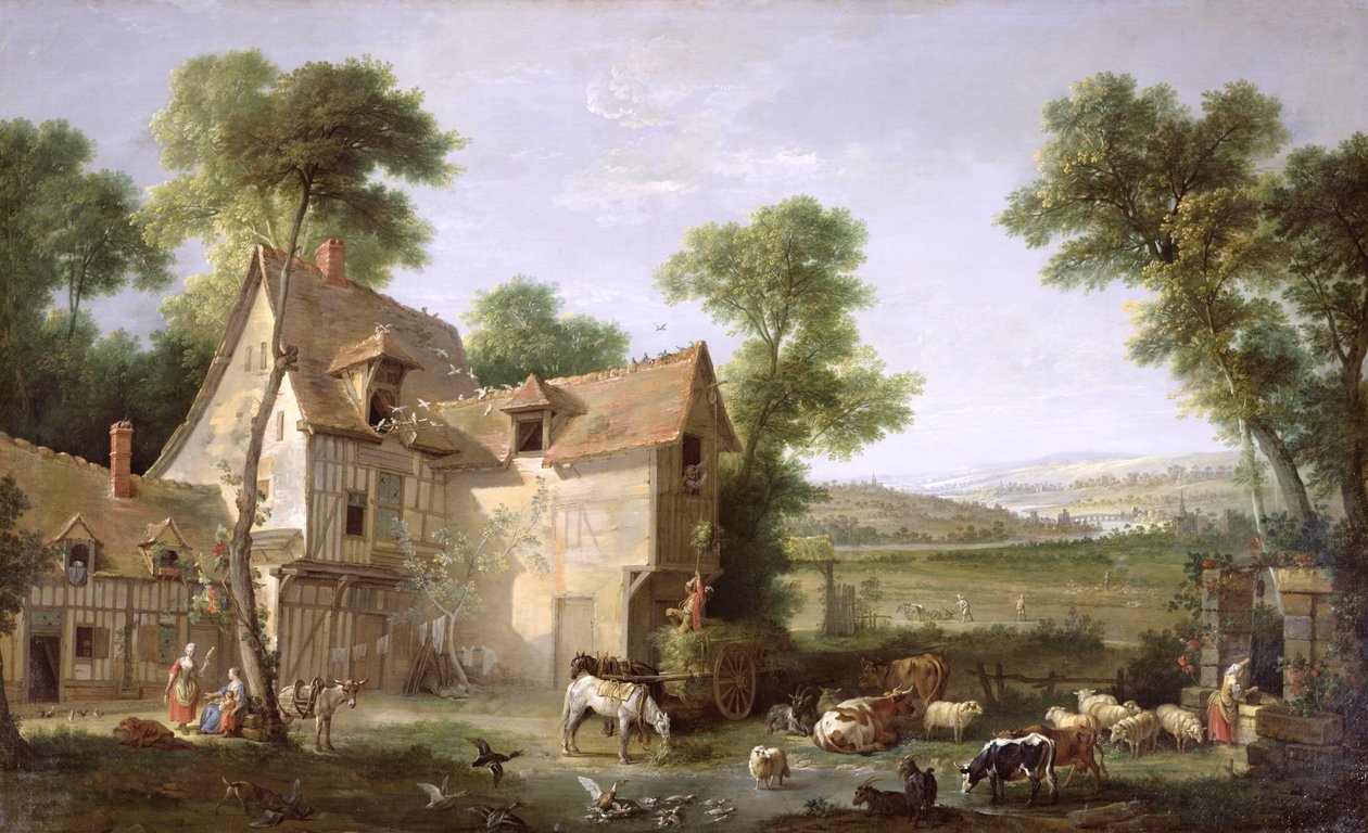फार्म, 1750 द्वारा जीन बैप्टिस्ट ओड्री
