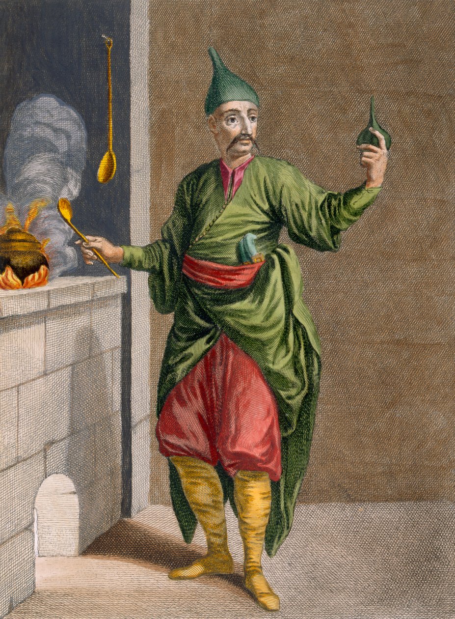 एस्ट-ची, सुल्तान की बावर्ची, c.1708 द्वारा जीन बैप्टिस्ट वेनमोर