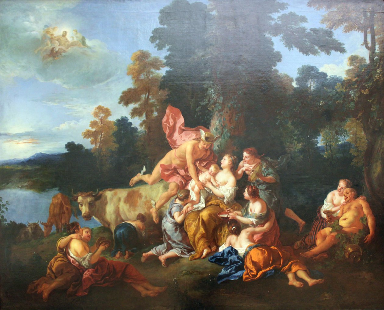 Bacchus की शिक्षा द्वारा जीन फ्रेंकोइस डे ट्रॉय