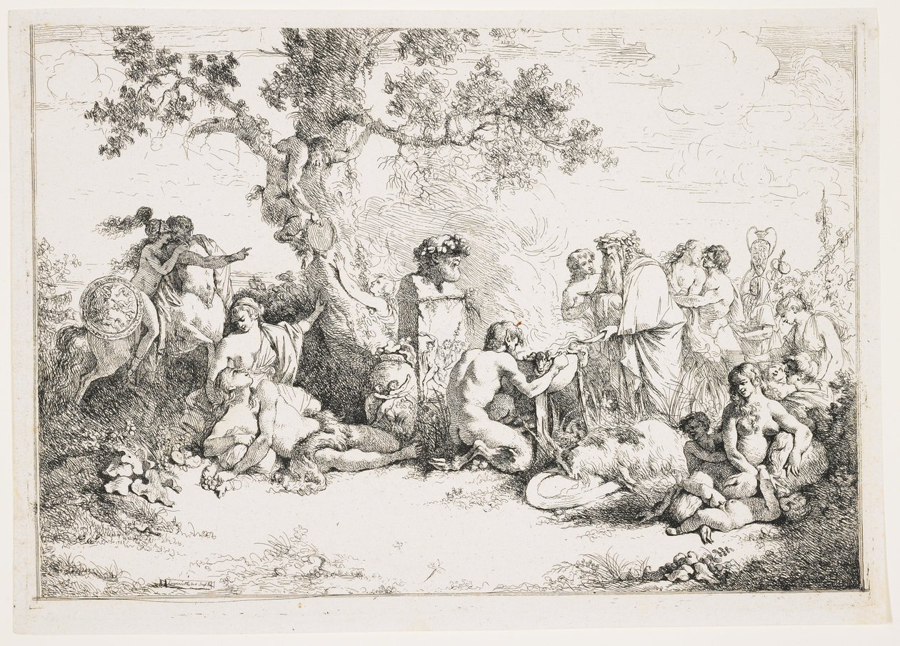 पान के लिए बलिदान, सी। 1760-1763 द्वारा जीन जैक्स II लाग्रेनी