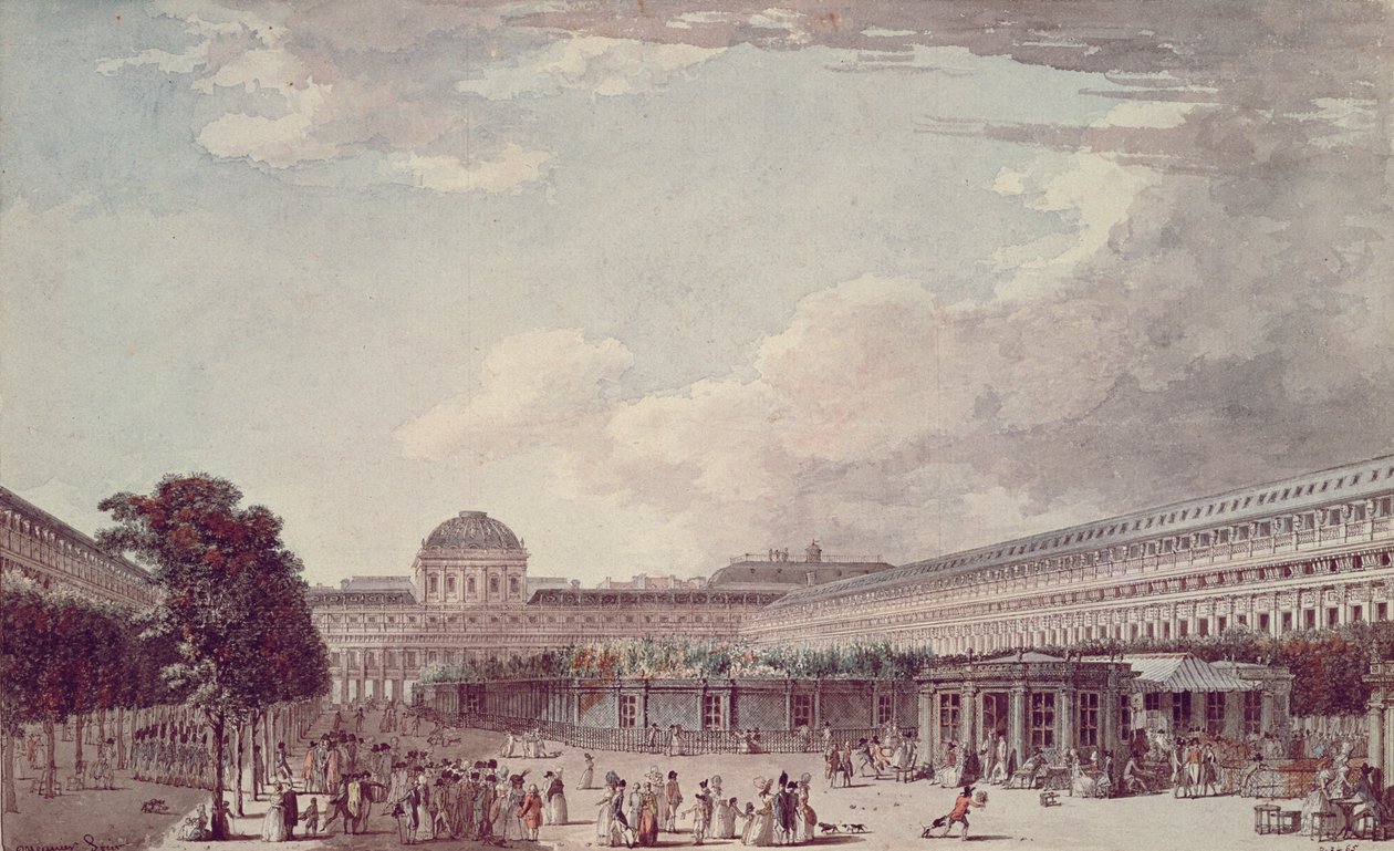 द फिलिप एगलिट पैलेस, द रॉयल पैलेस, 1791 द्वारा जीन लेस्पिनासे