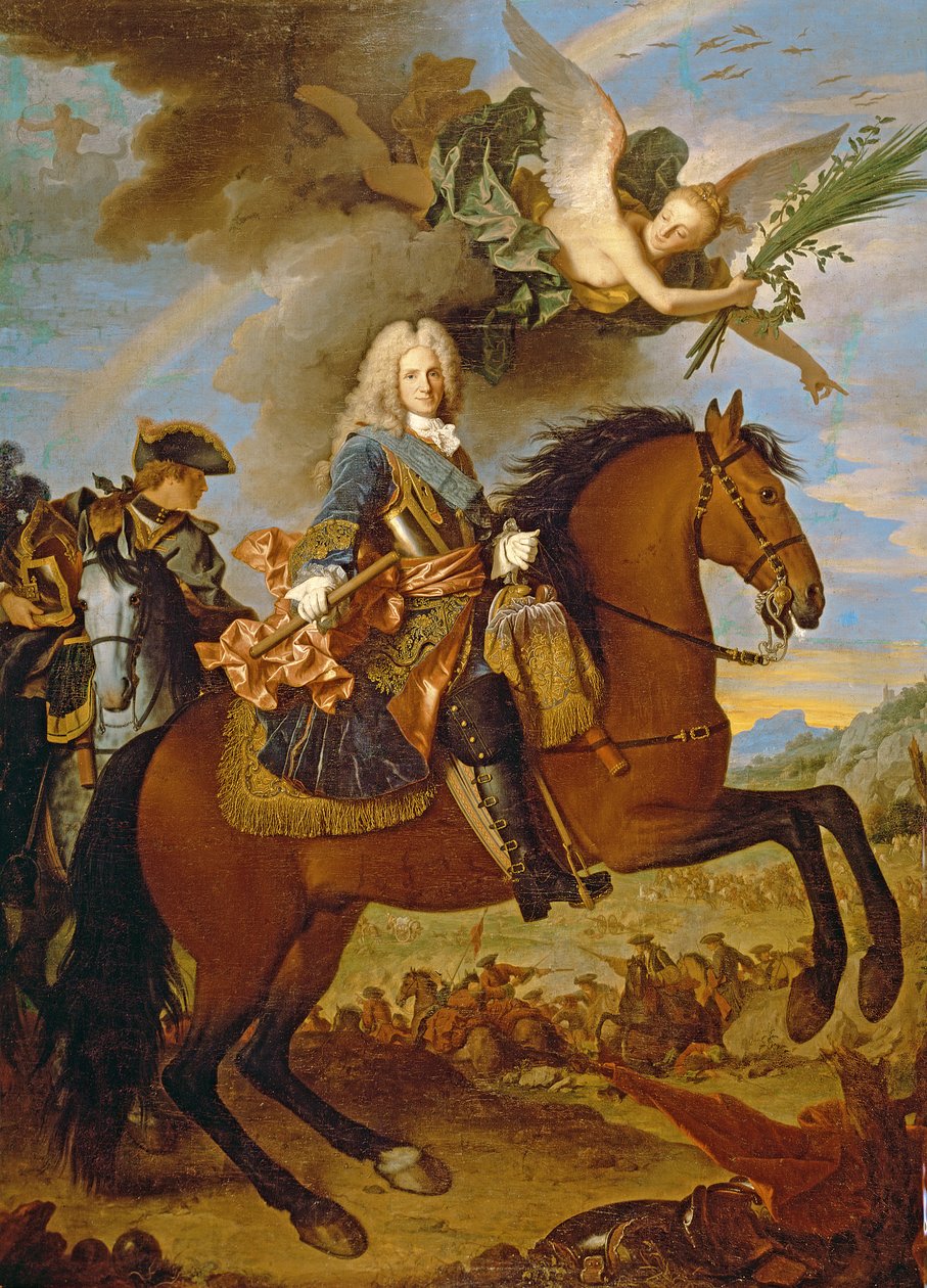 फिलिप वी (1683-1746) का अश्वारोही चित्र द्वारा जीन रांक