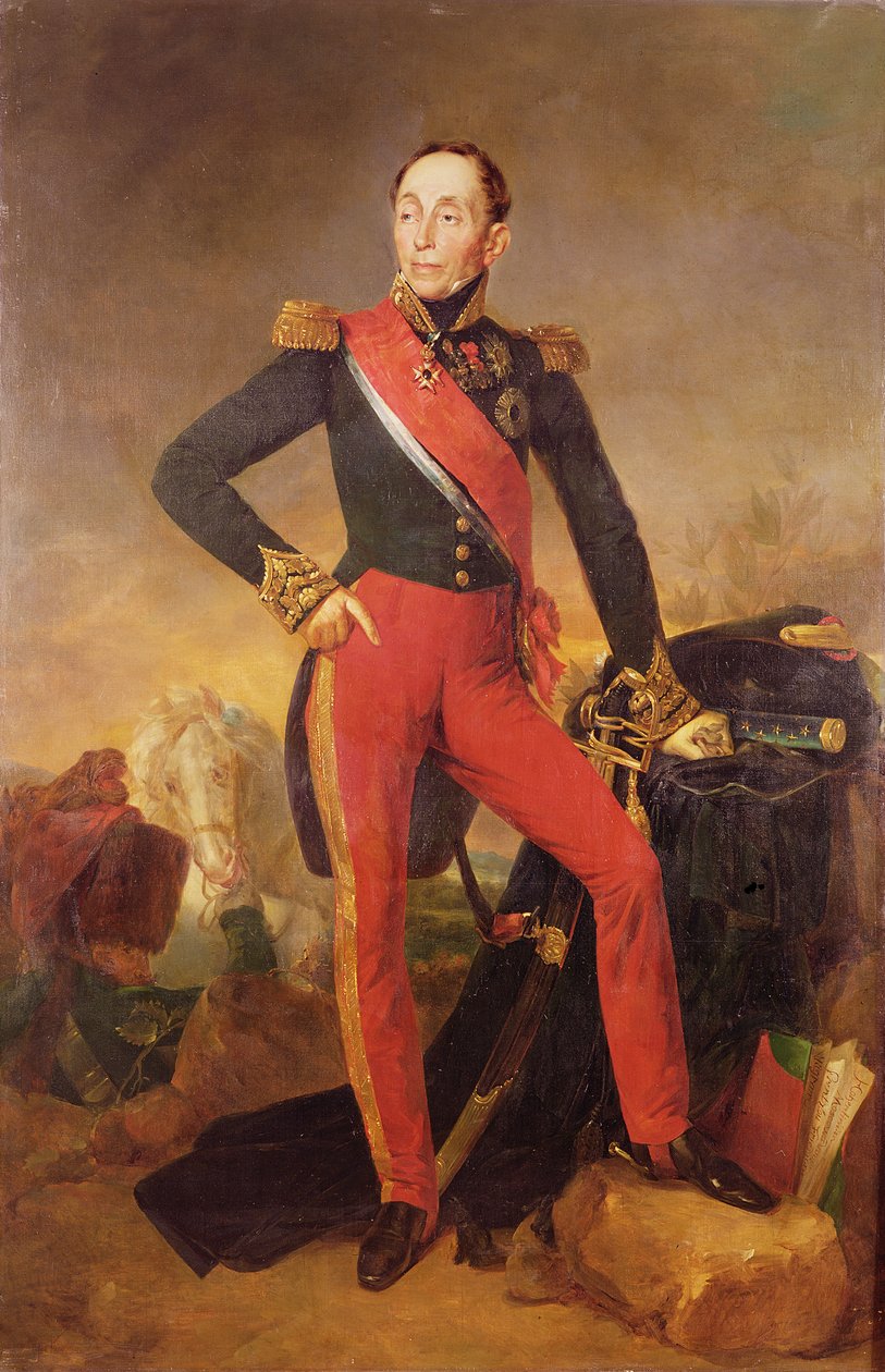 मार्किस इमैनुएल डी ग्राउची (1766-1847) फ्रांस के मार्शल का पोर्ट्रेट, c.1835 द्वारा जीन सेबेस्टियन रौइलार्ड