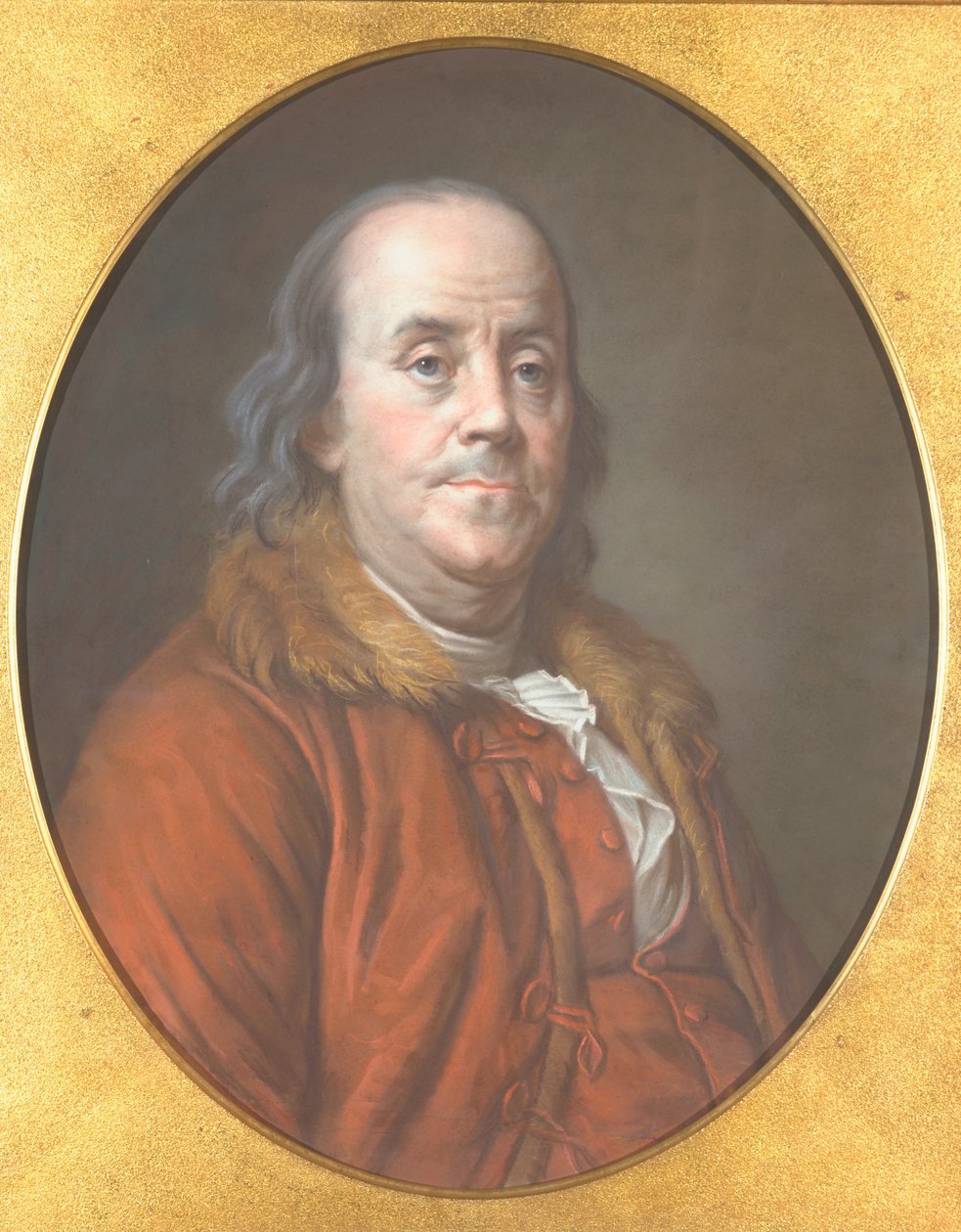 बेंजामिन फ्रैंकलिन, 1778 (कागज पर पेस्टल) द्वारा जीन वैलेड
